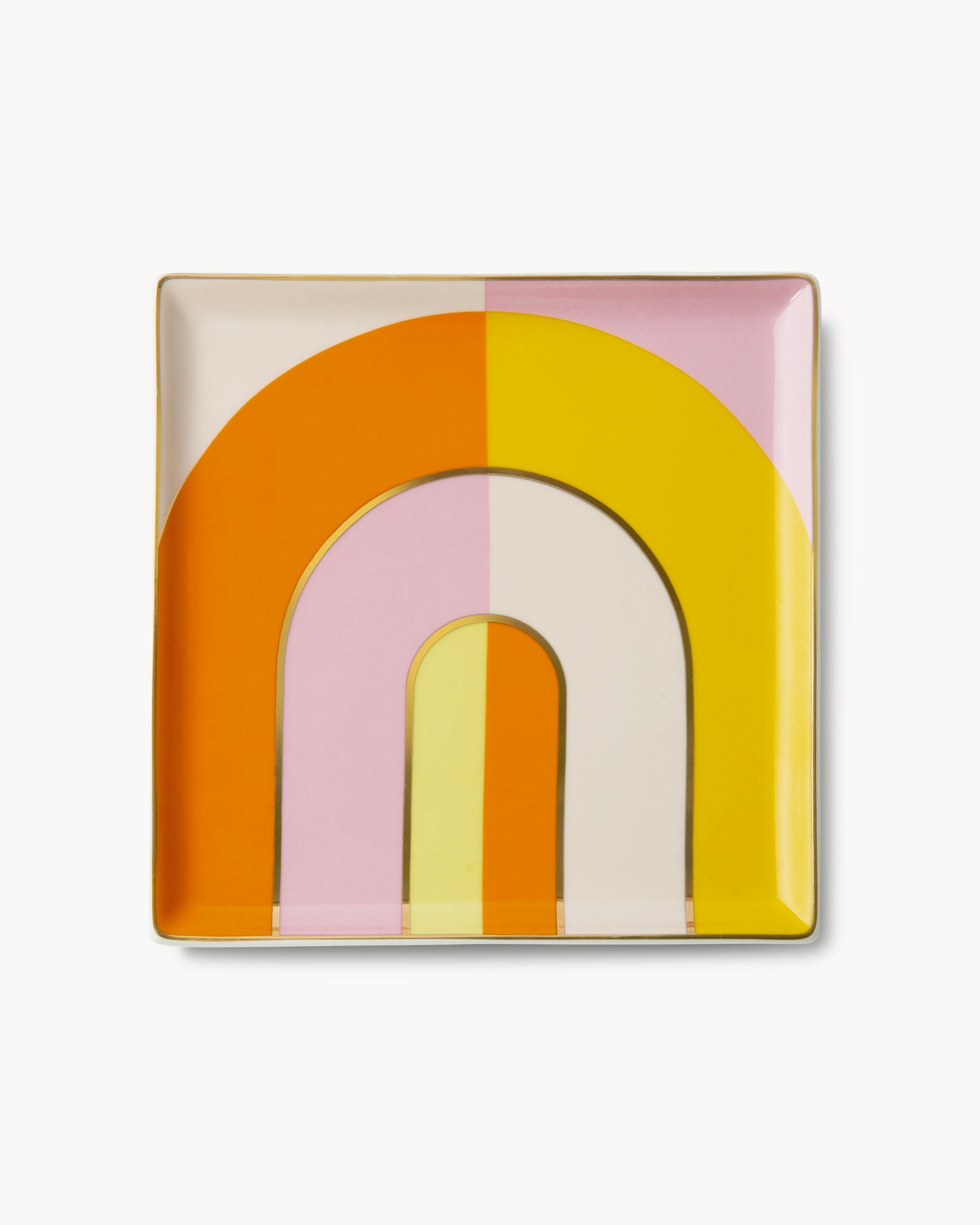 Vassoio decorativo in ceramica Riviera Arch