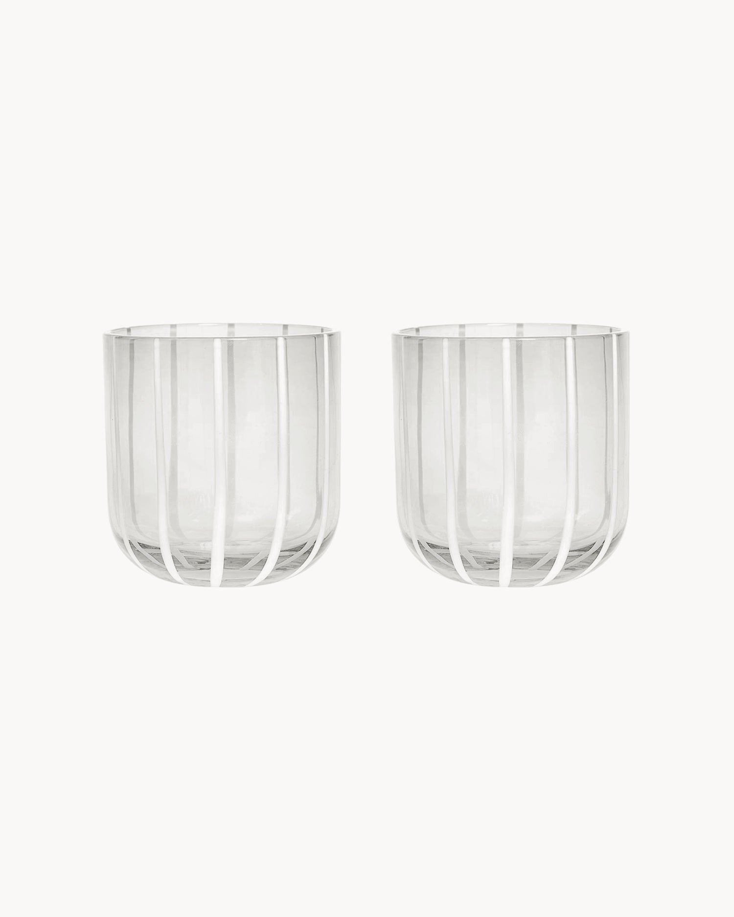 Set 2 bicchieri in vetro Mizu