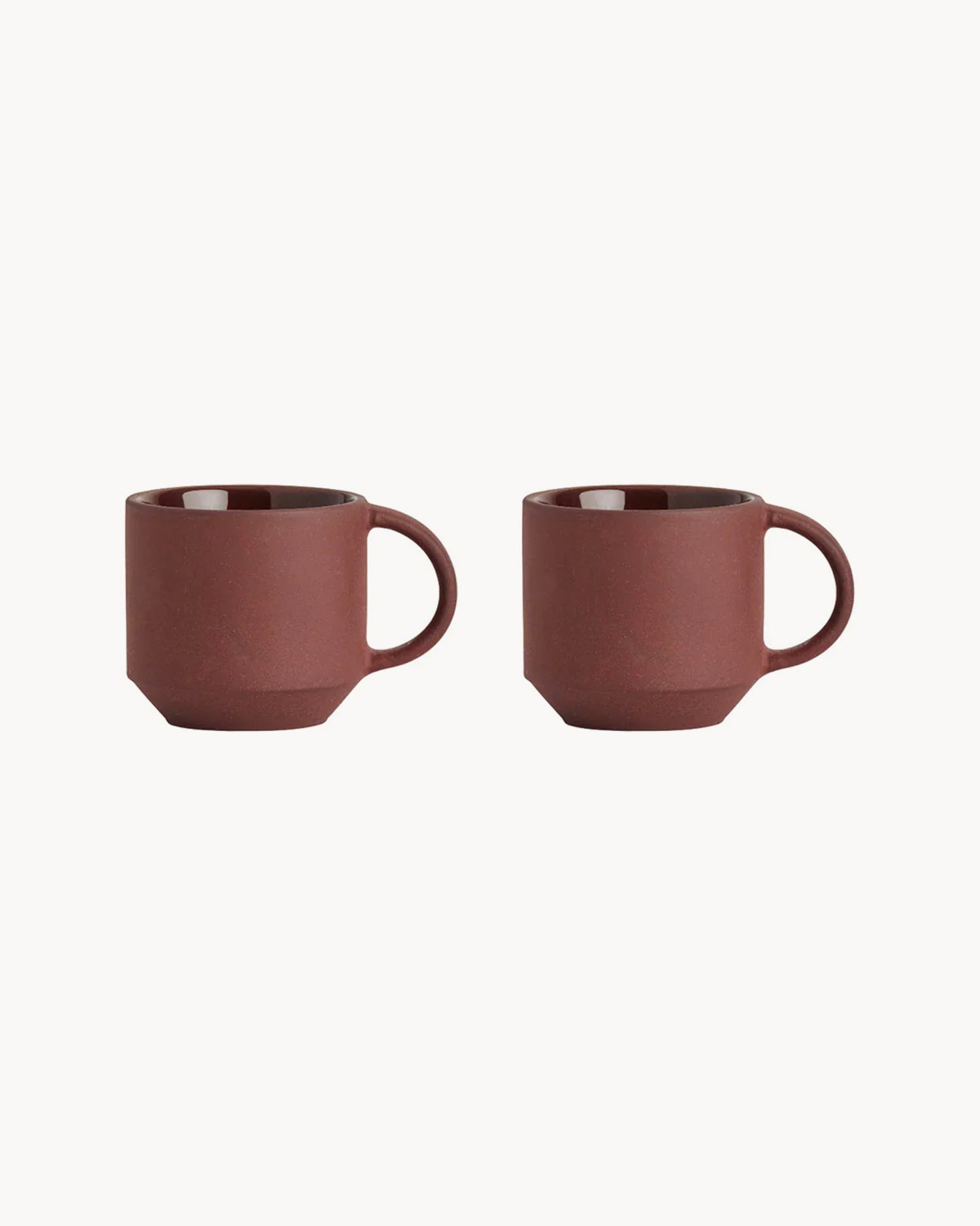 Set 2 tazzine in terracotta realizzate a mano Yuka