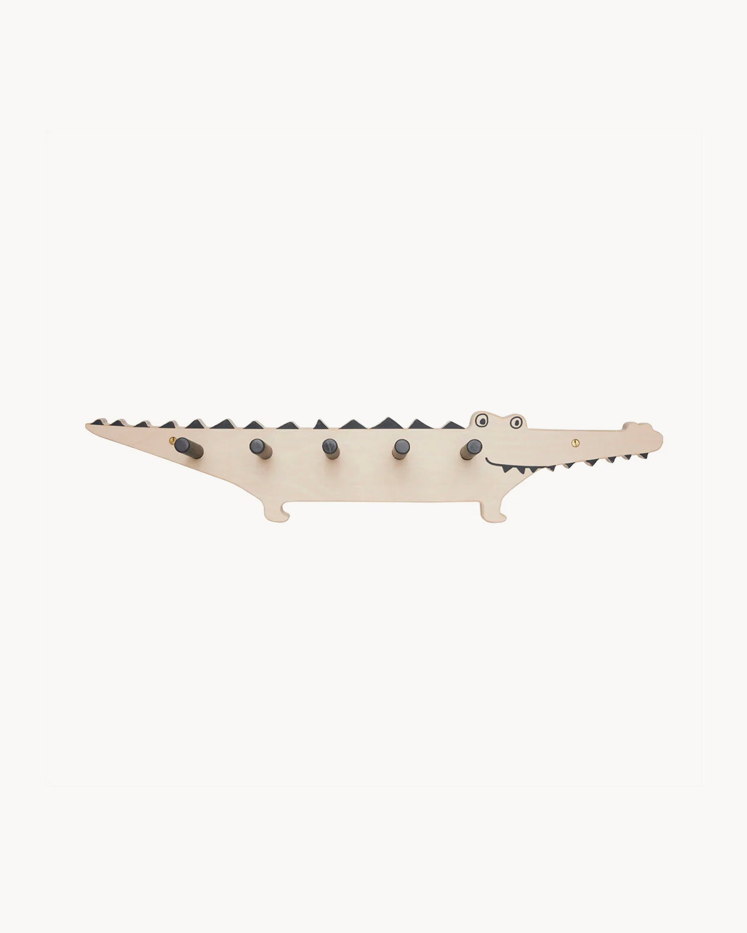 Appendiabiti per bambini in legno Coccodrillo