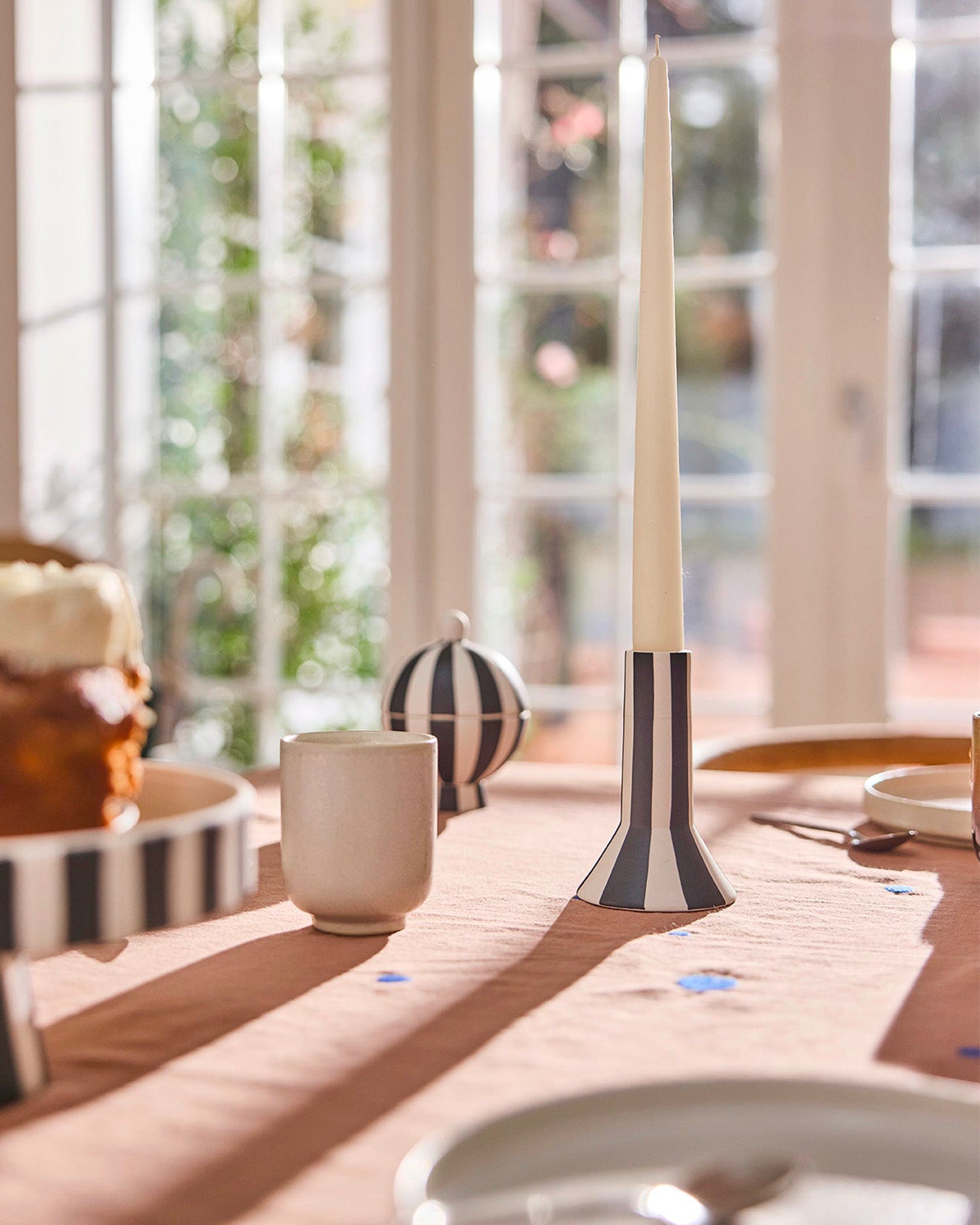 Portacandele in ceramica Toppu