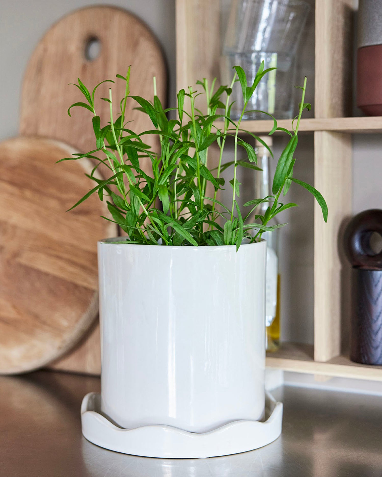 Portavaso in grès Nami