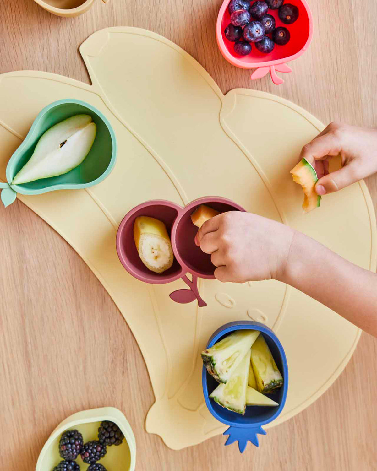 Set 2 tovagliette in silicone per bambini Banana - Silicone