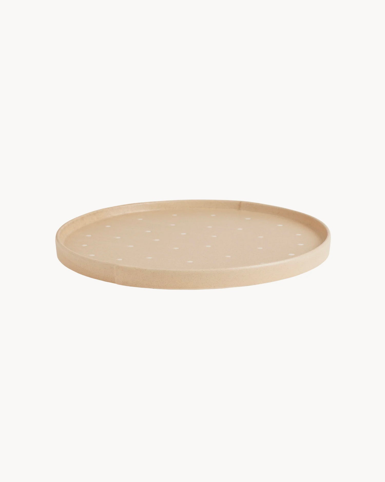 Vassoio rotondo in ceramica dipinto a mano Aki