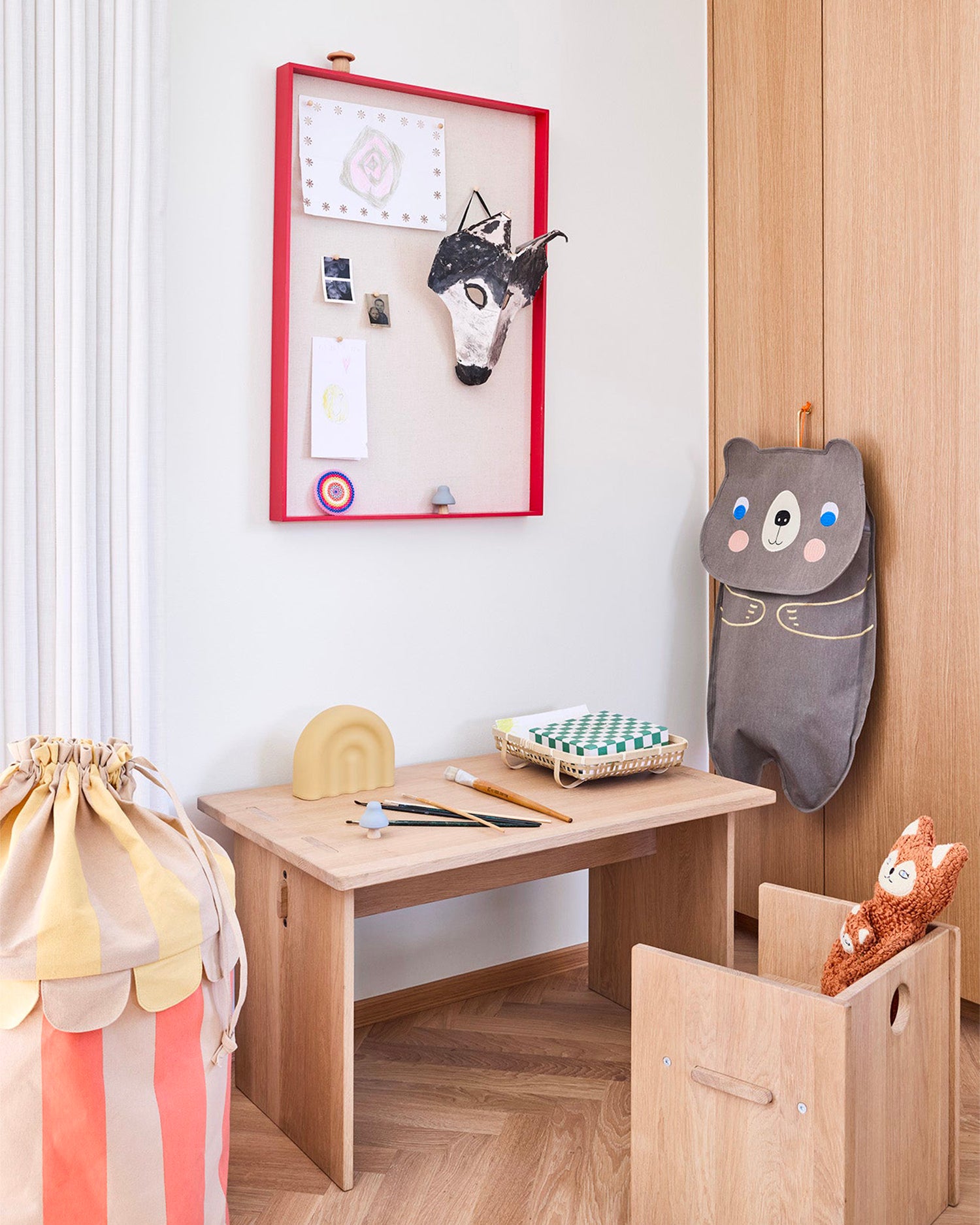 Sedia per bambini in legno di rovere Arca