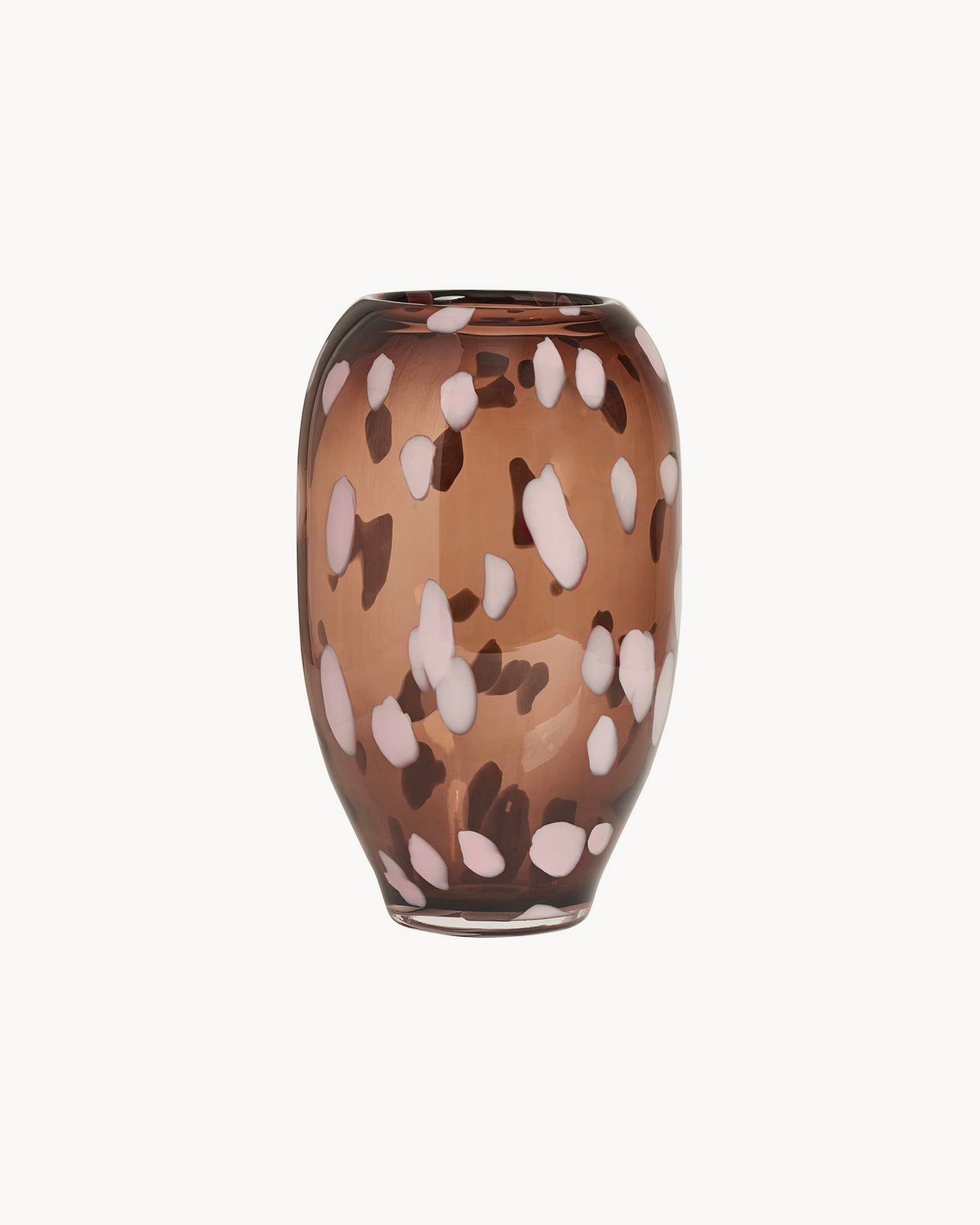 Vaso in vetro dipinto a mano Jali