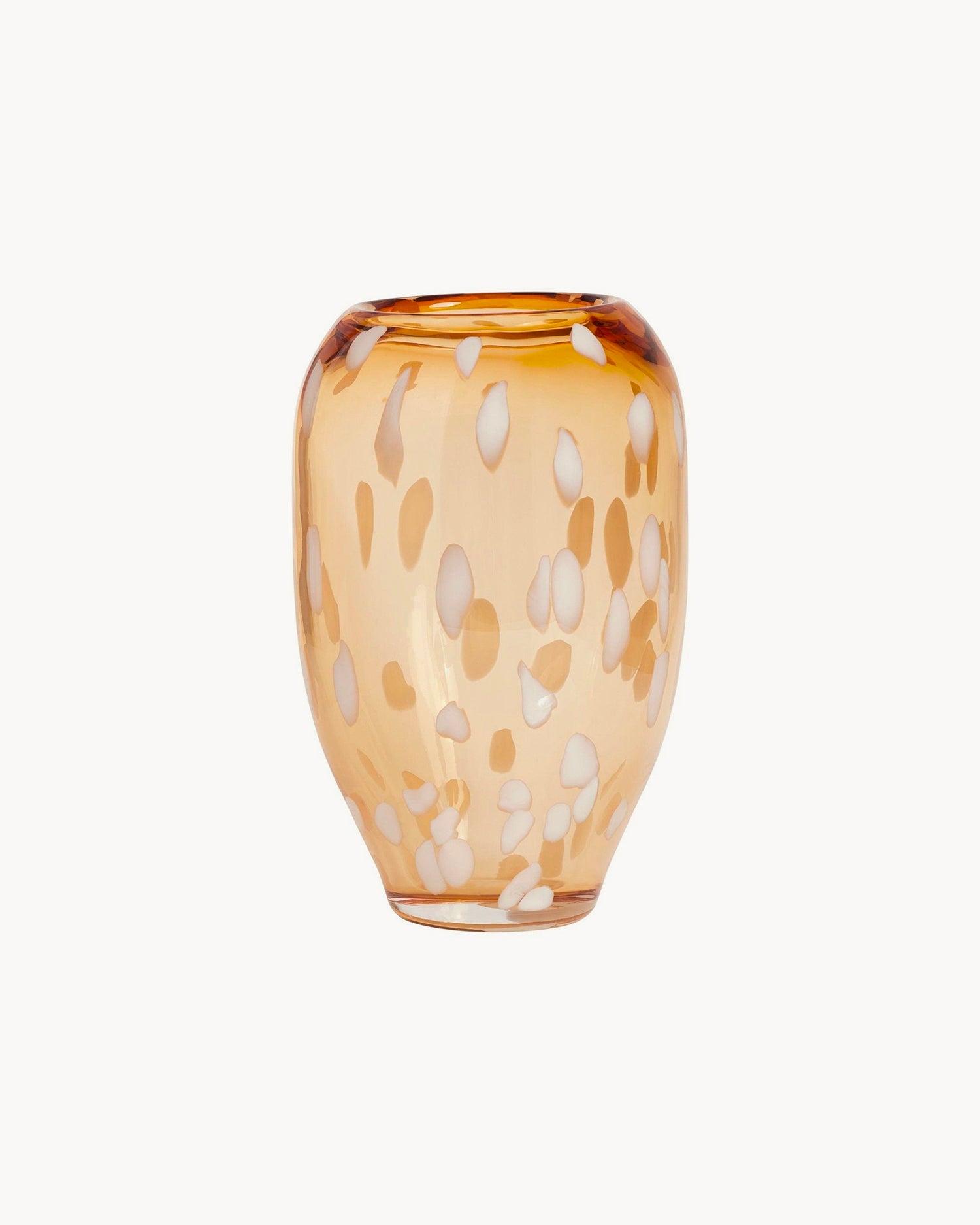 Vaso in vetro dipinto a mano Jali