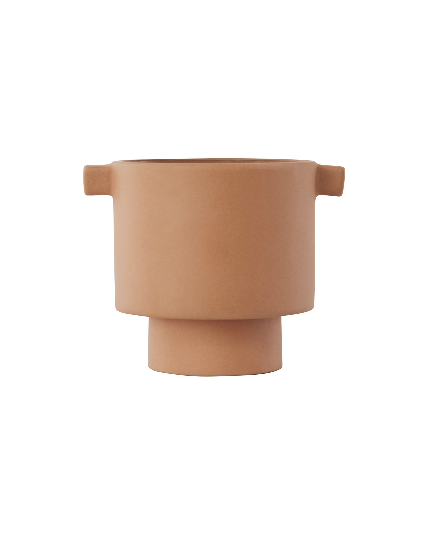 Portavaso in ceramica fatto a mano Inka Kana piccolo, terracotta