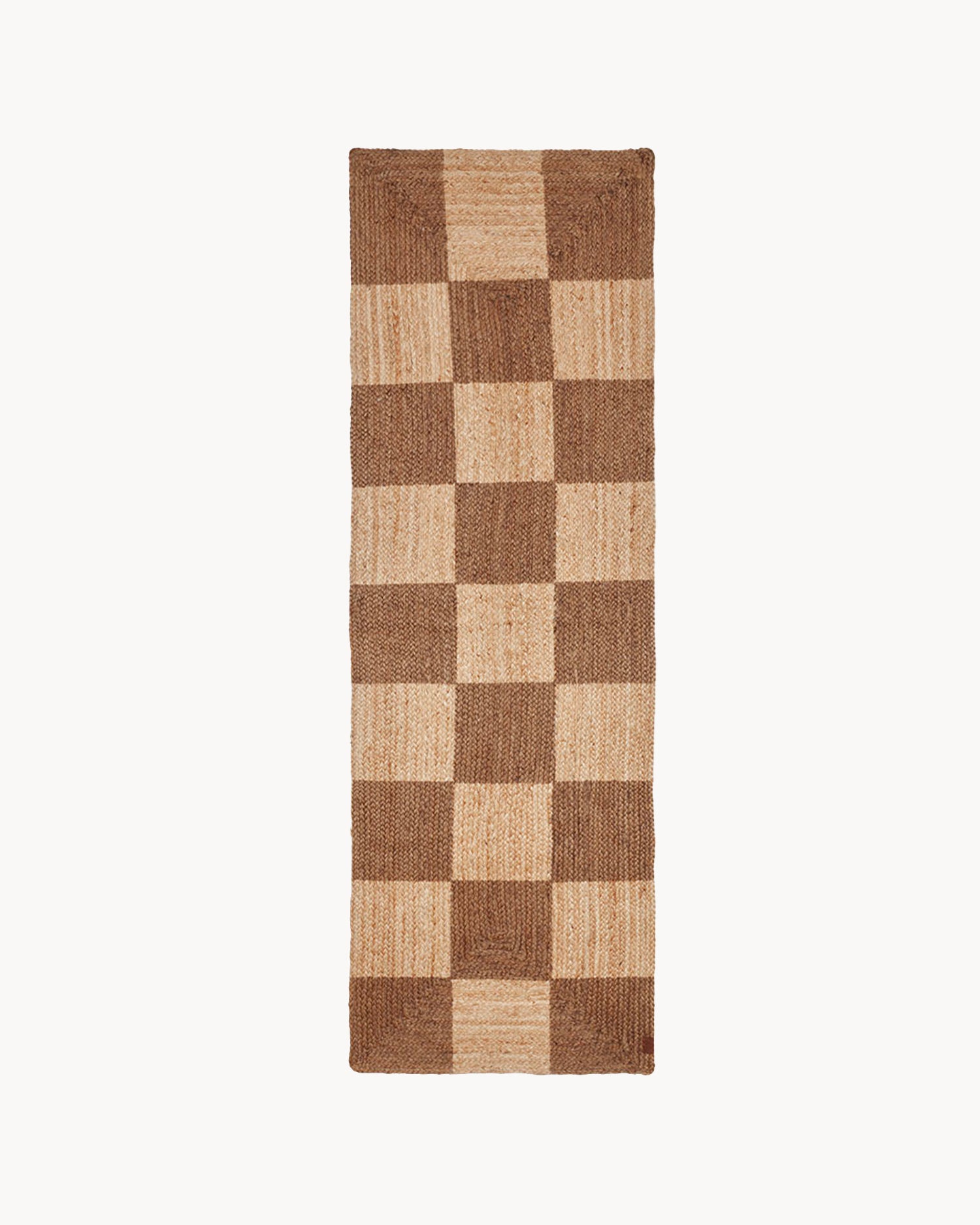 Runner a scacchi in juta intrecciato a mano Chess