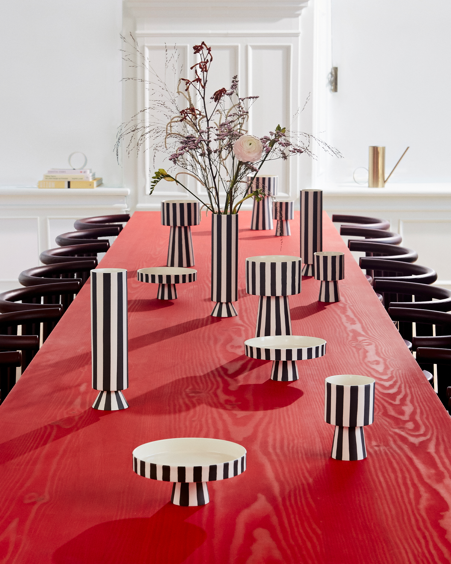 Vaso in ceramica realizzato a mano Toppu, nero