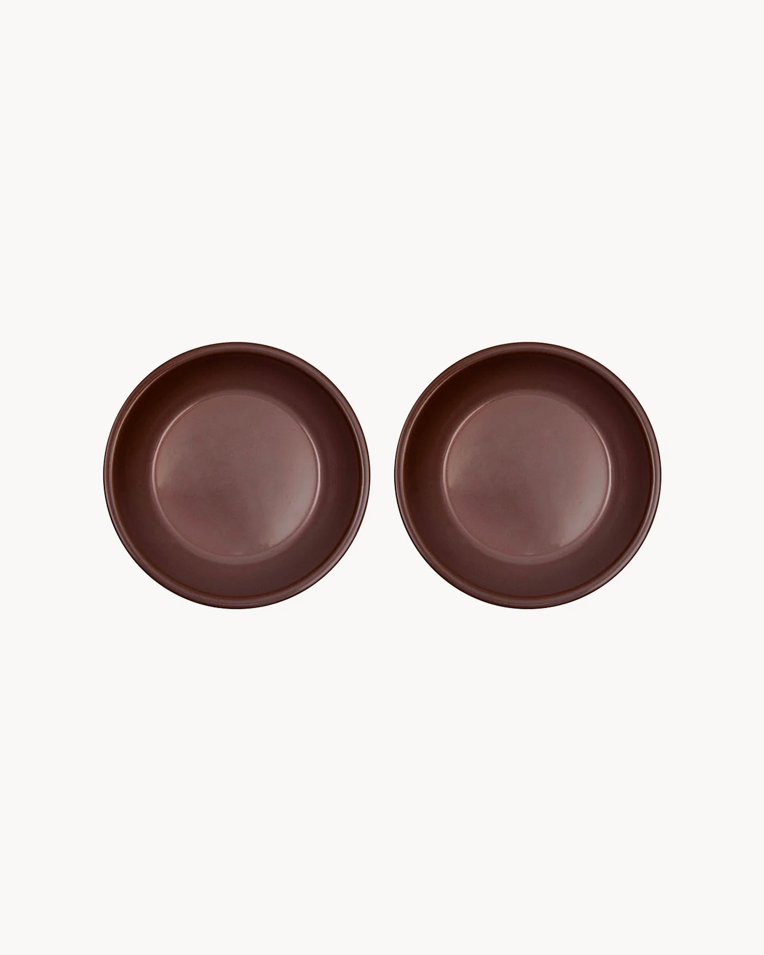 Set 2 piatti fondi in terracotta realizzati a mano Yuka