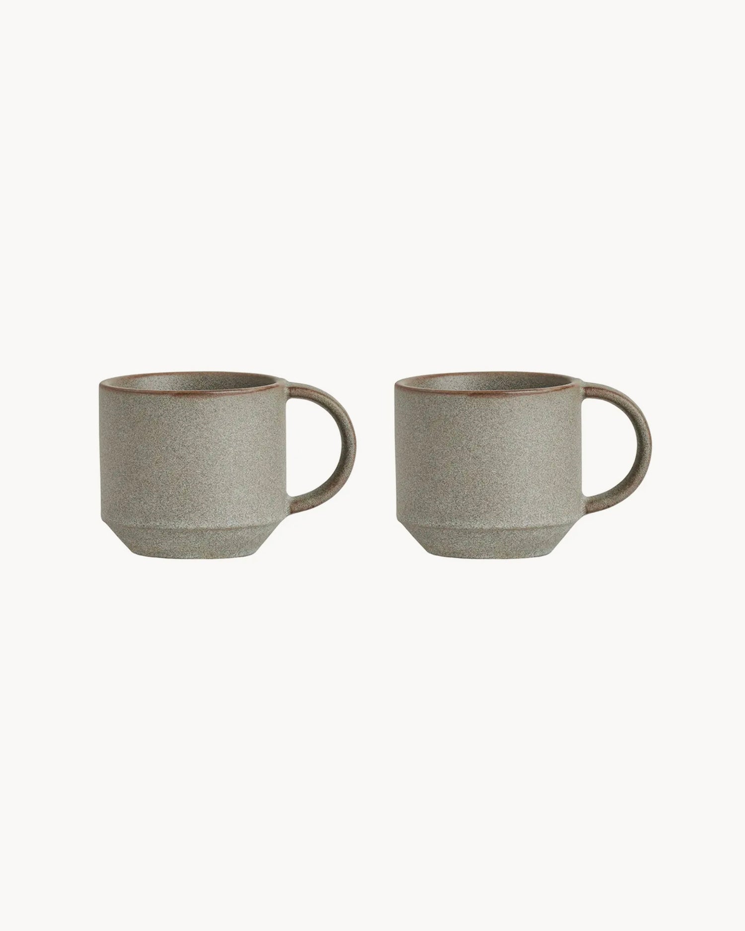Set 2 tazze in terracotta realizzate a mano Yuka