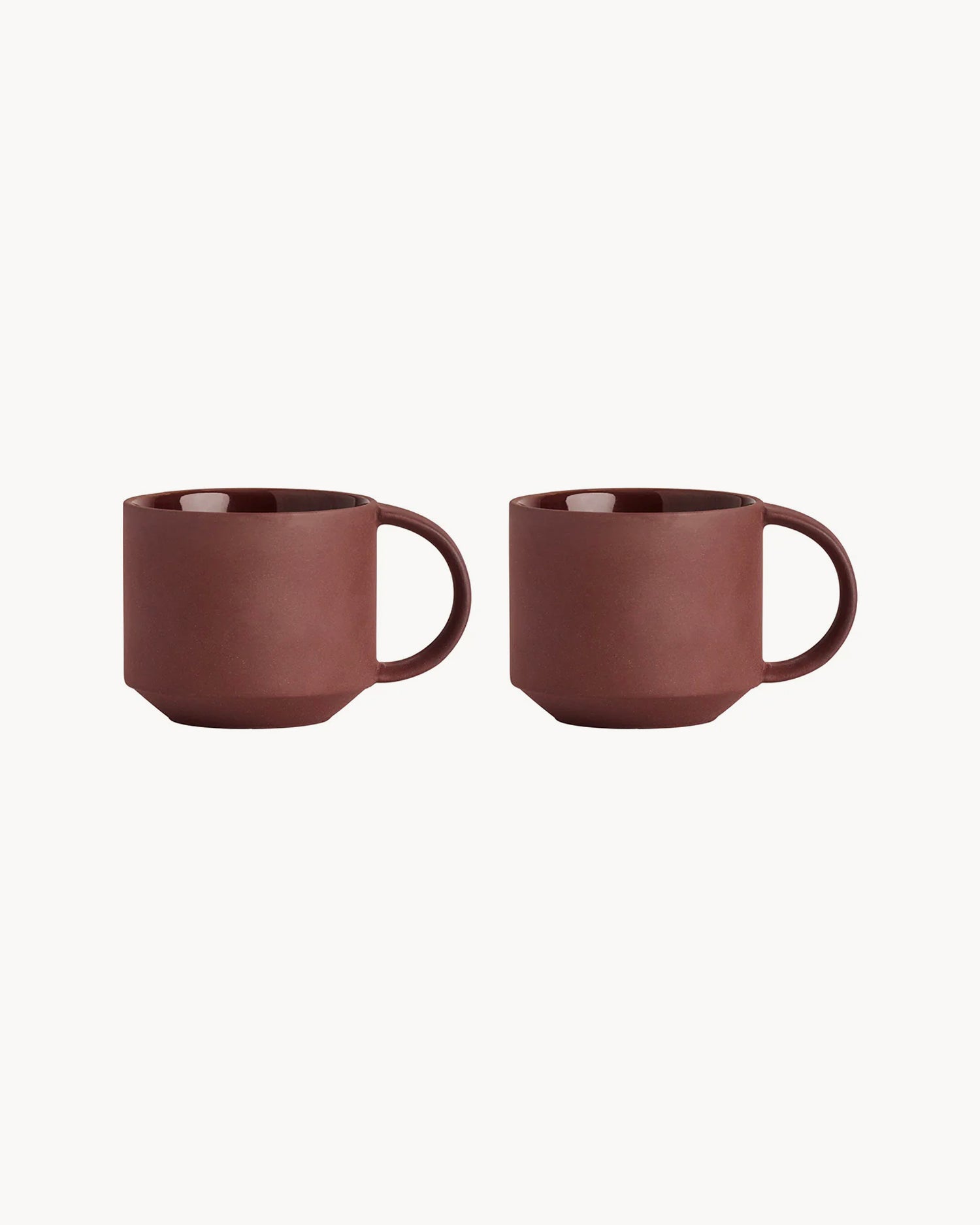 Set 2 tazze in terracotta realizzate a mano Yuka