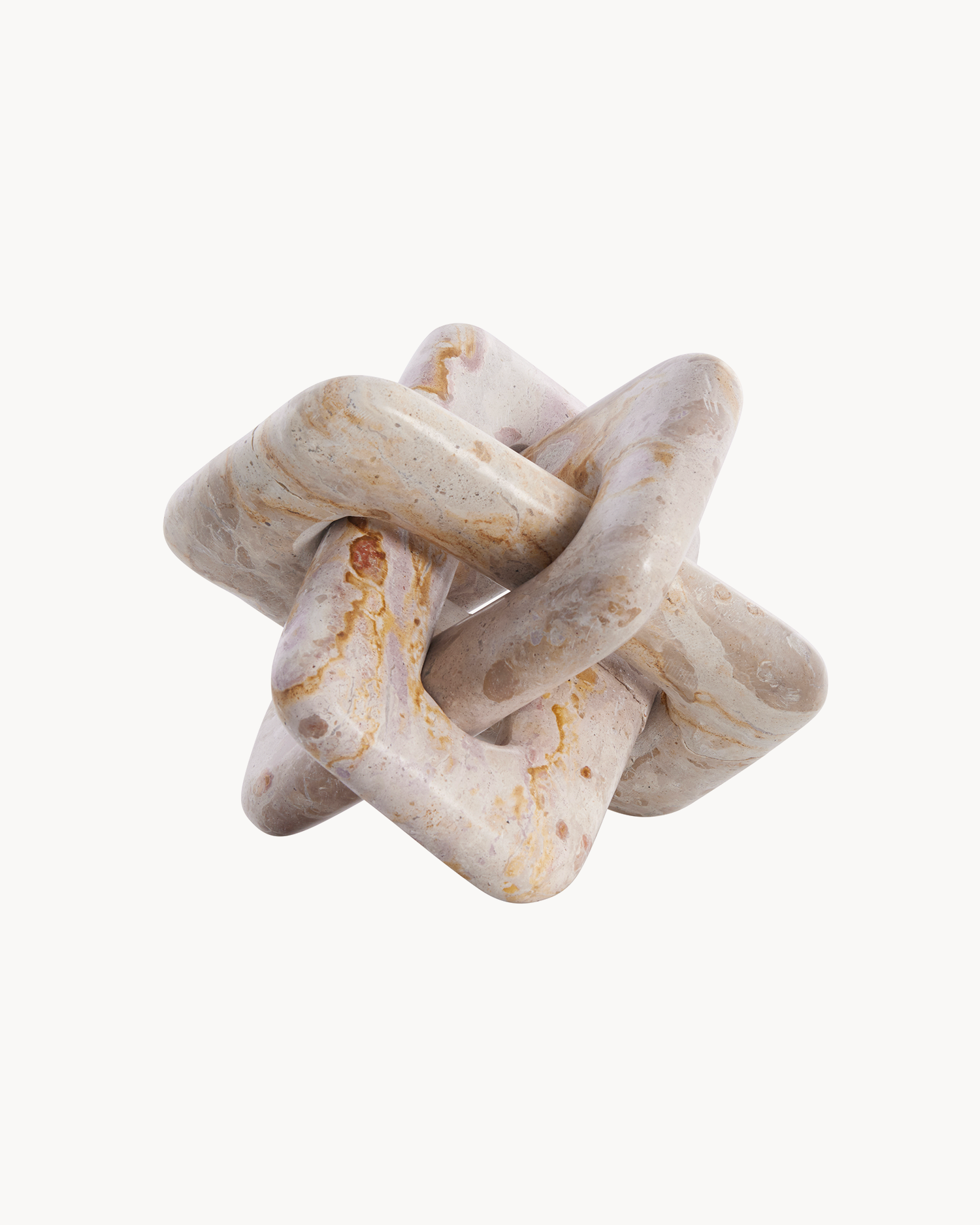 Nodo decorativo in marmo Ellia, beige