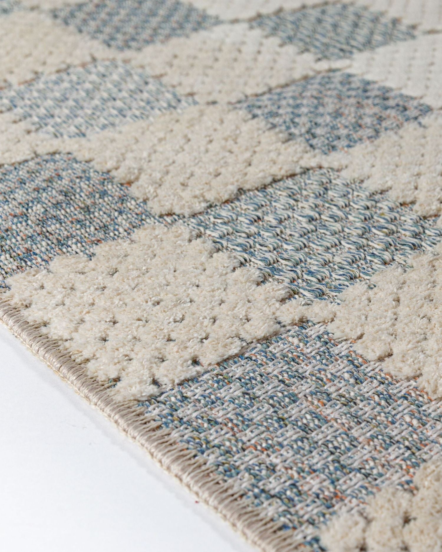 Runner lavabile a scacchi Muted Checkerboard