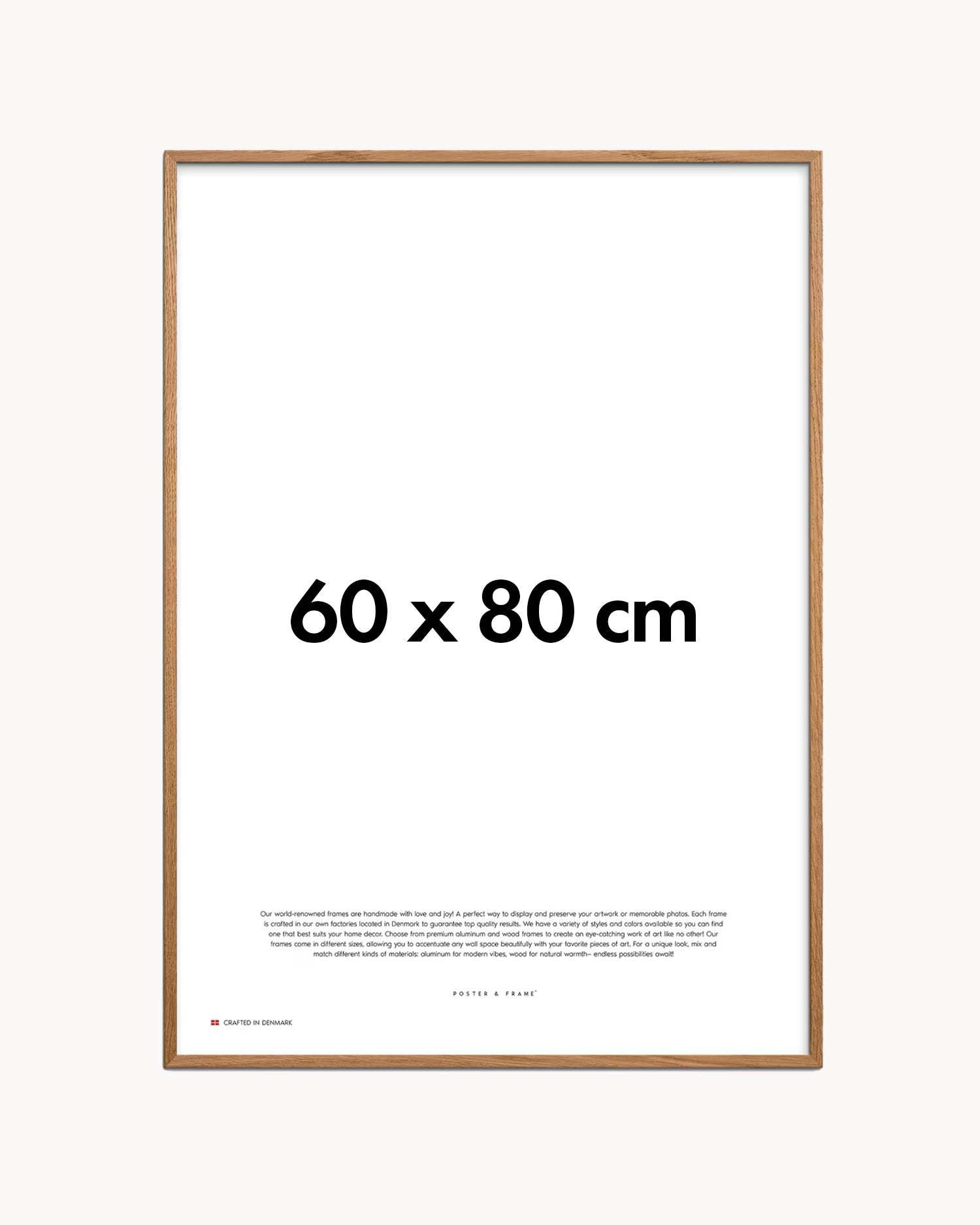 Cornice fatta a mano in rovere