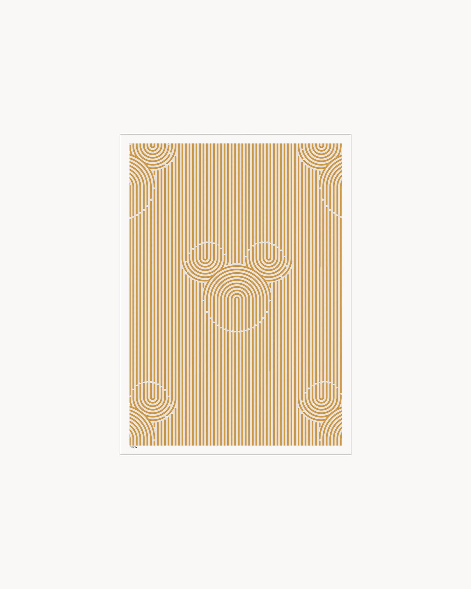 Stampa Disney - Mickey Mouse Yellow Stripes