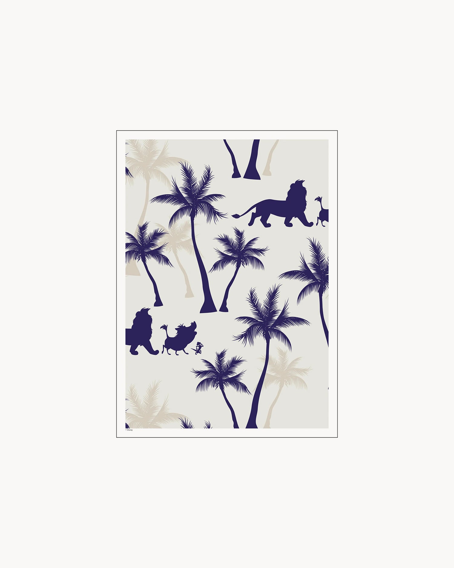 Stampa Disney - The Lion King Blue Palms
