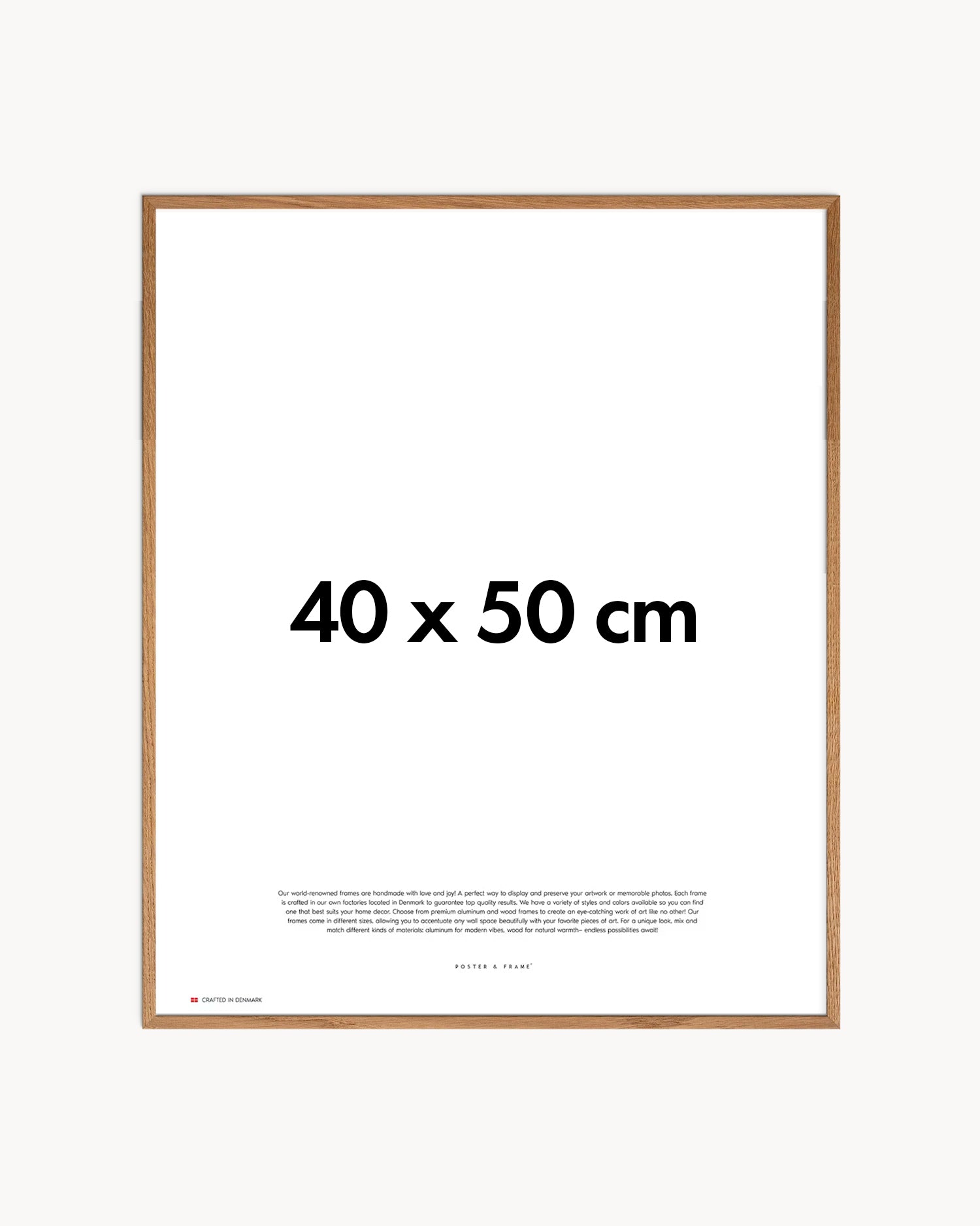 Cornice fatta a mano in rovere