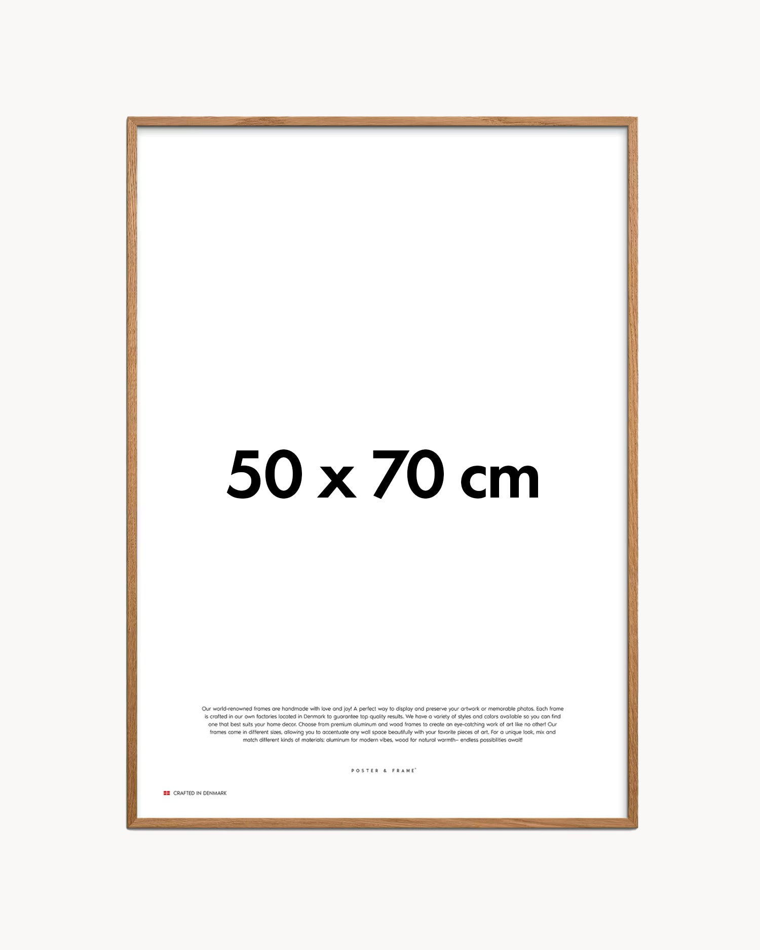 Cornice fatta a mano in rovere