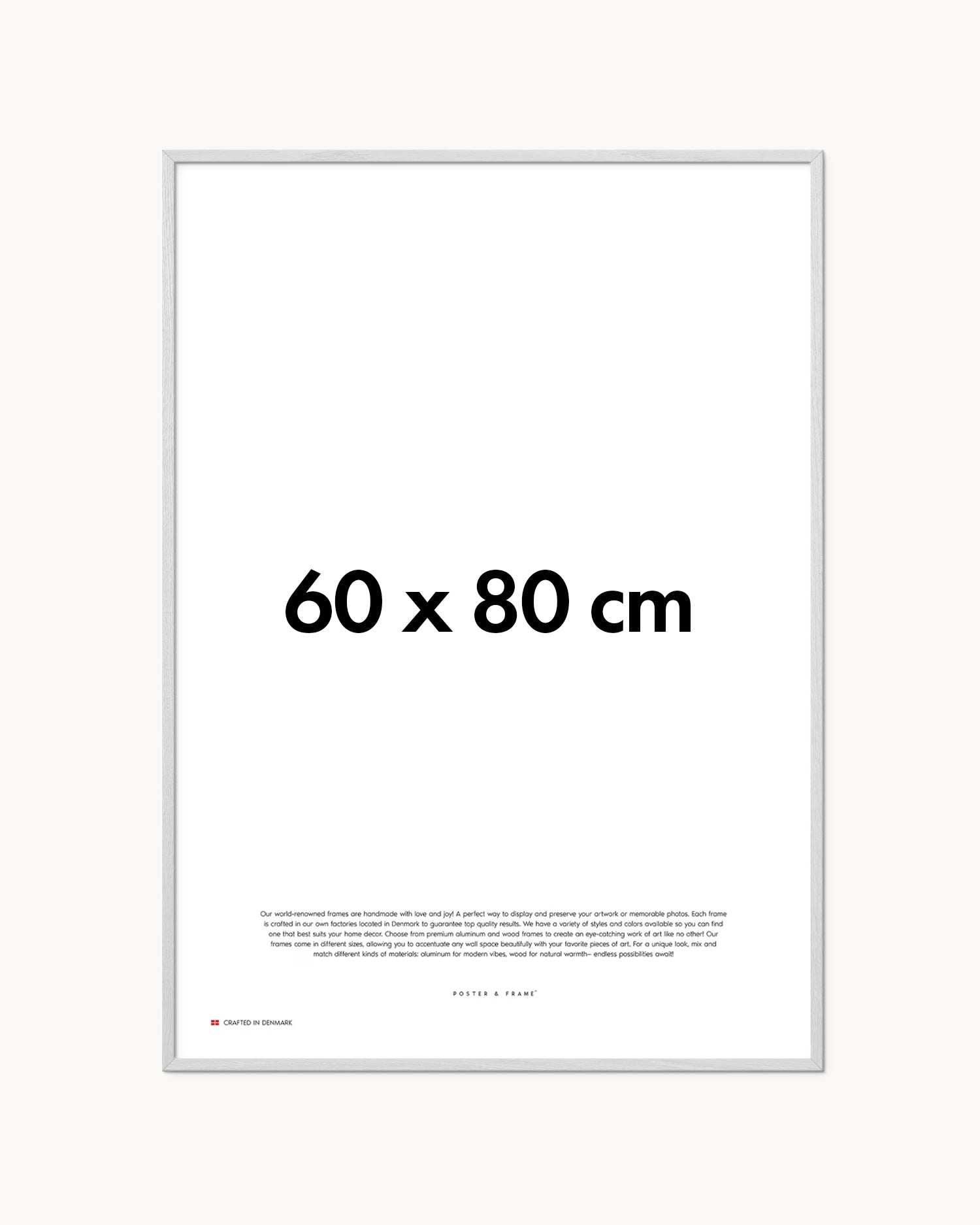 Cornice fatta a mano in legno bianco