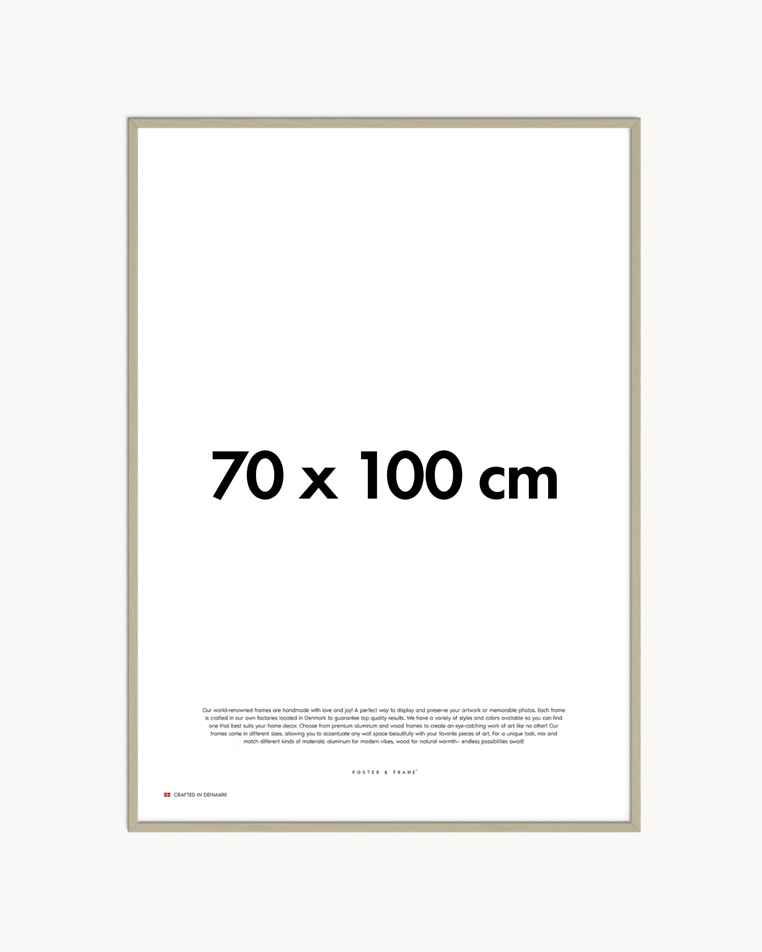 Cornice fatta a mano in legno grigio