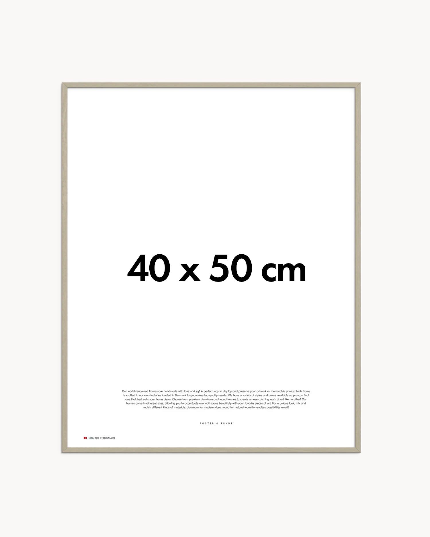 Cornice fatta a mano in legno grigio