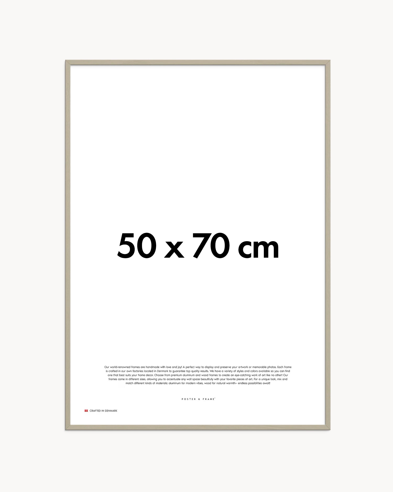 Cornice fatta a mano in legno grigio