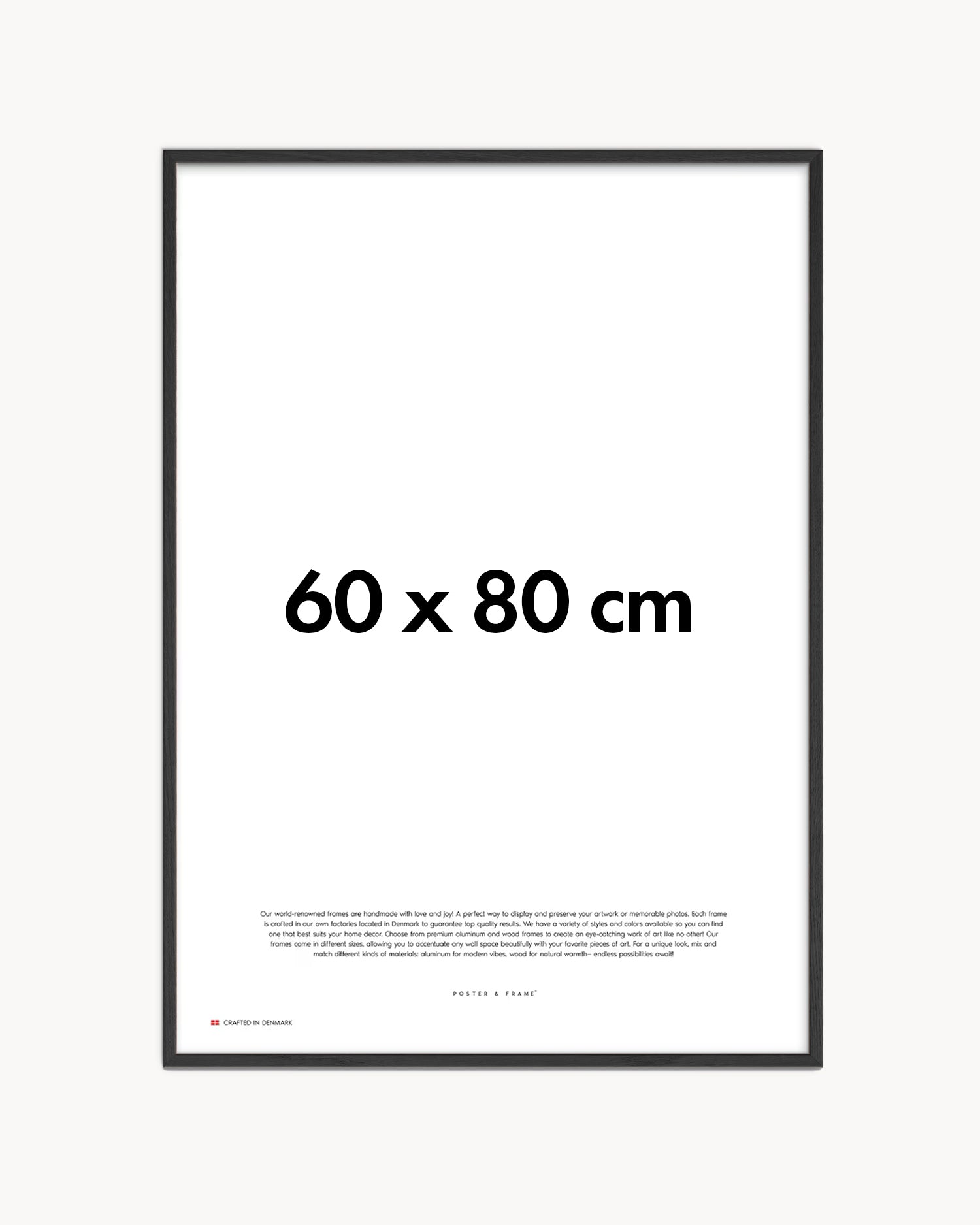 Cornice fatta a mano in legno nero