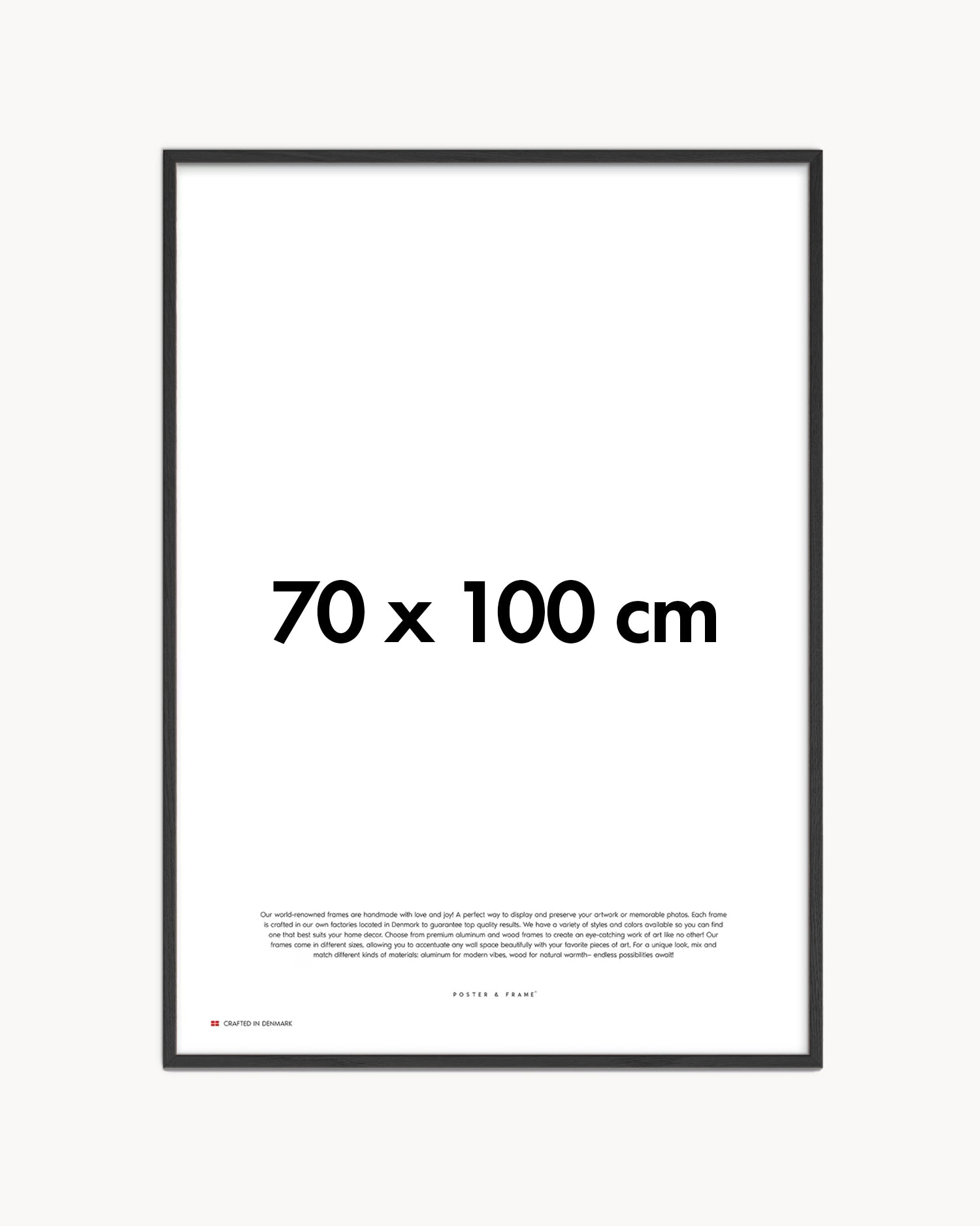 Cornice fatta a mano in legno nero