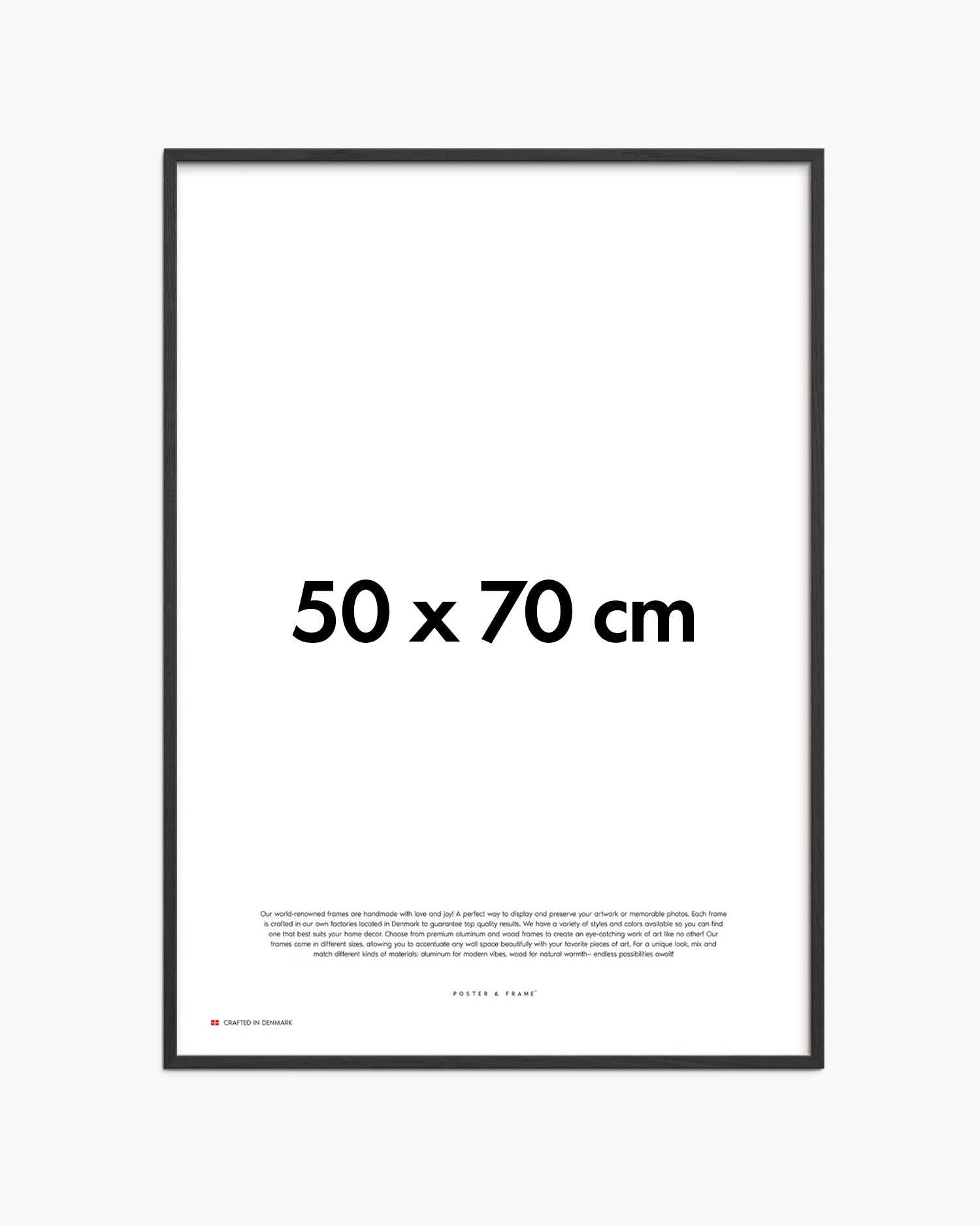 Cornice fatta a mano in legno nero