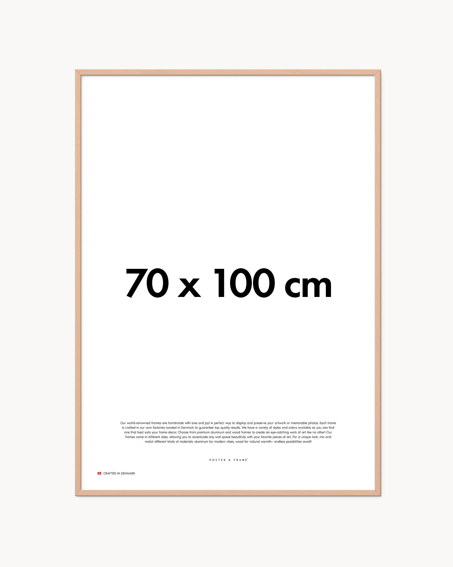 Cornice fatta a mano in legno rosa