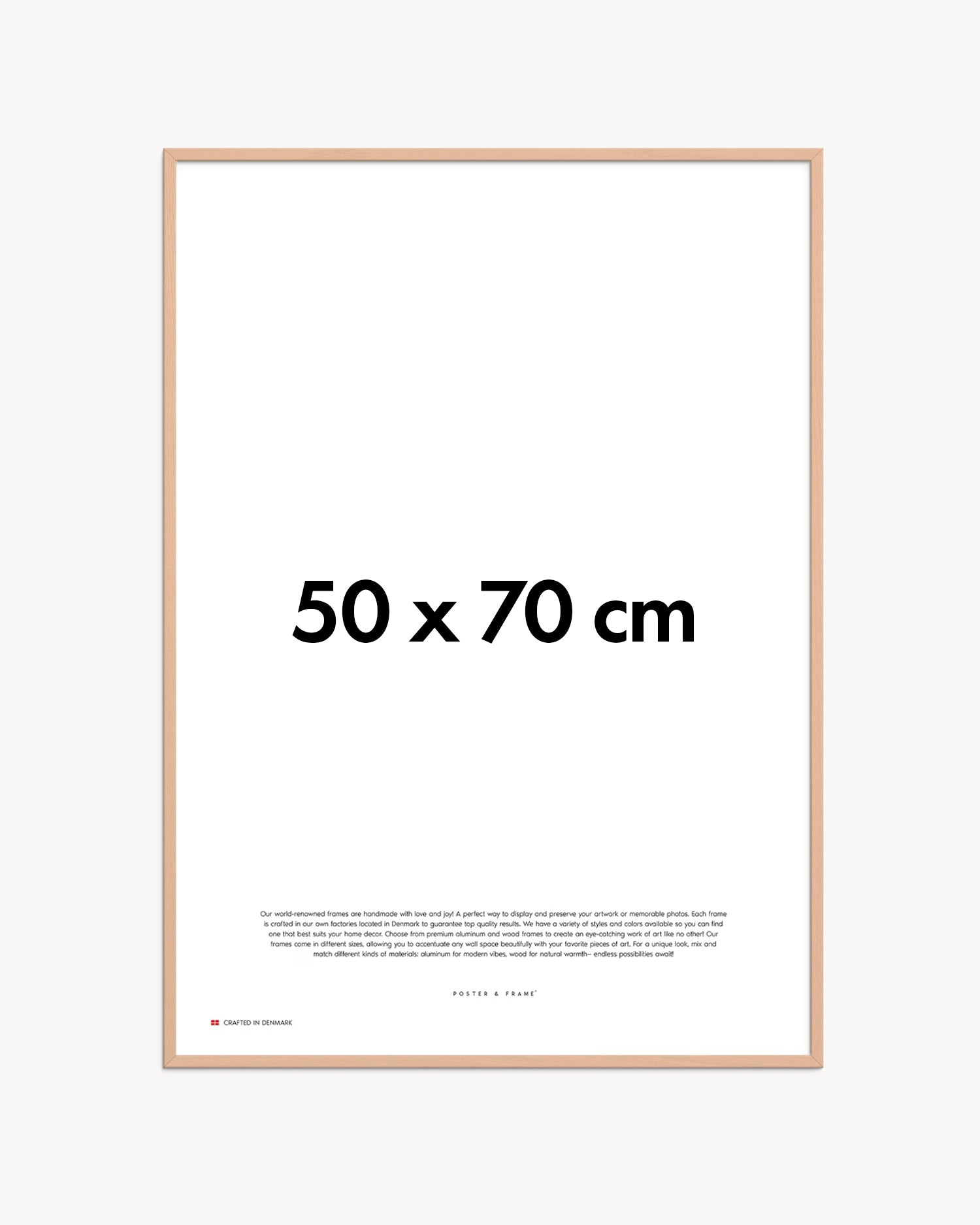 Cornice fatta a mano in legno rosa