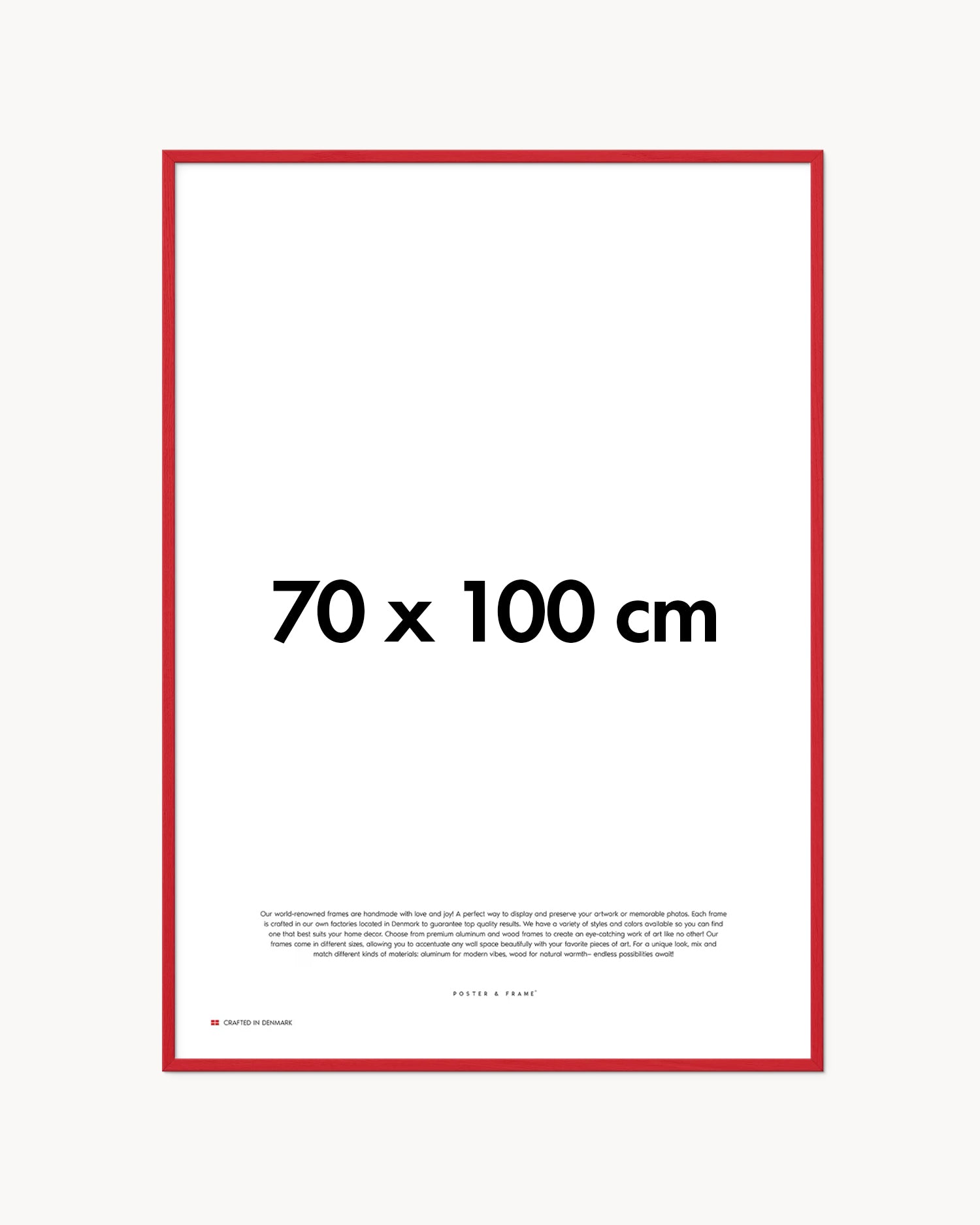 Cornice fatta a mano in legno rosso