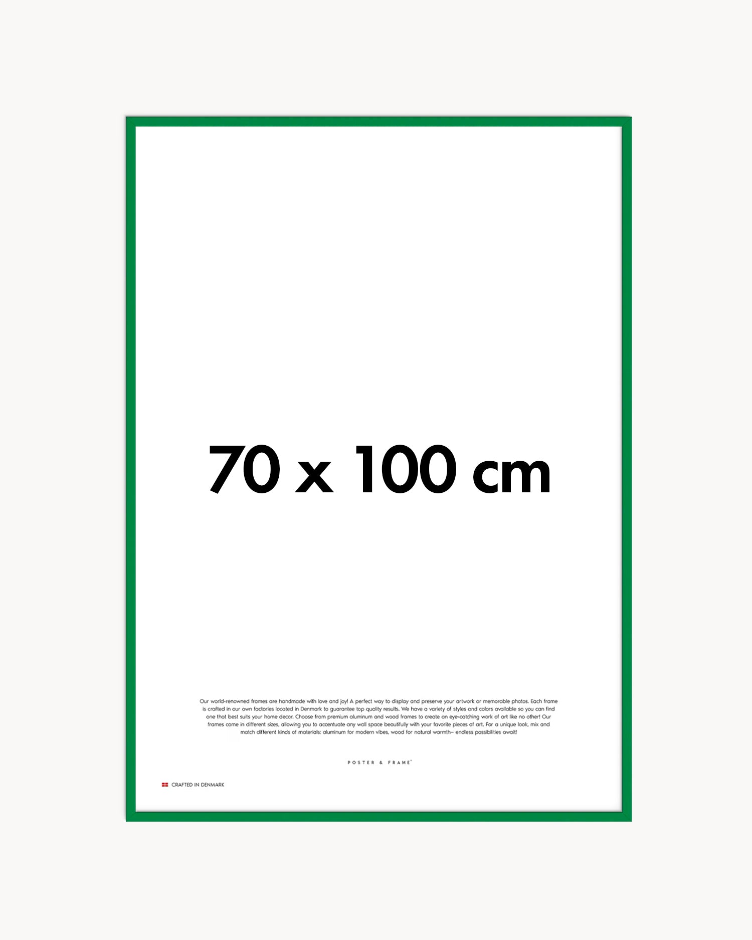 Cornice fatta a mano in legno verde