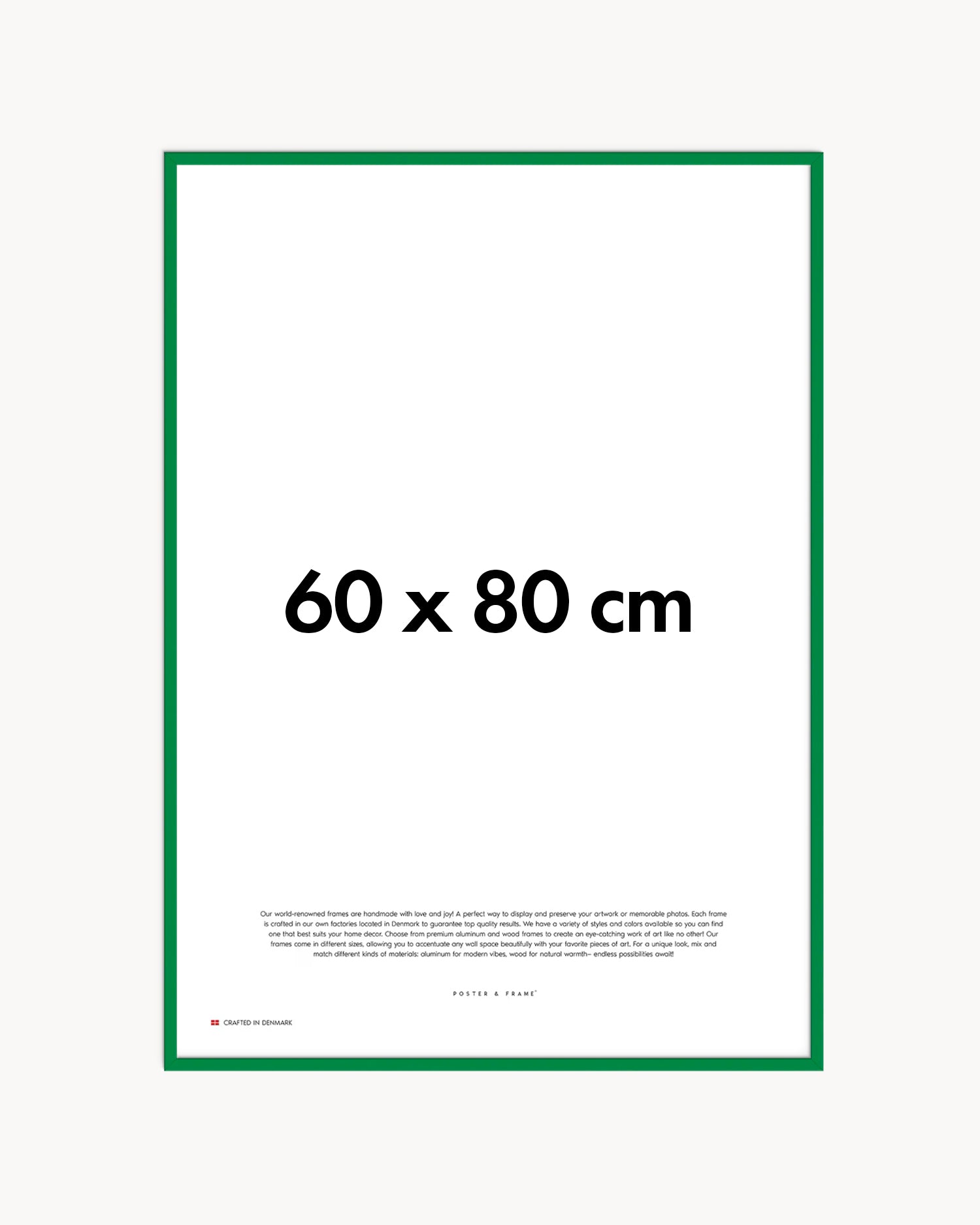 Cornice fatta a mano in legno verde