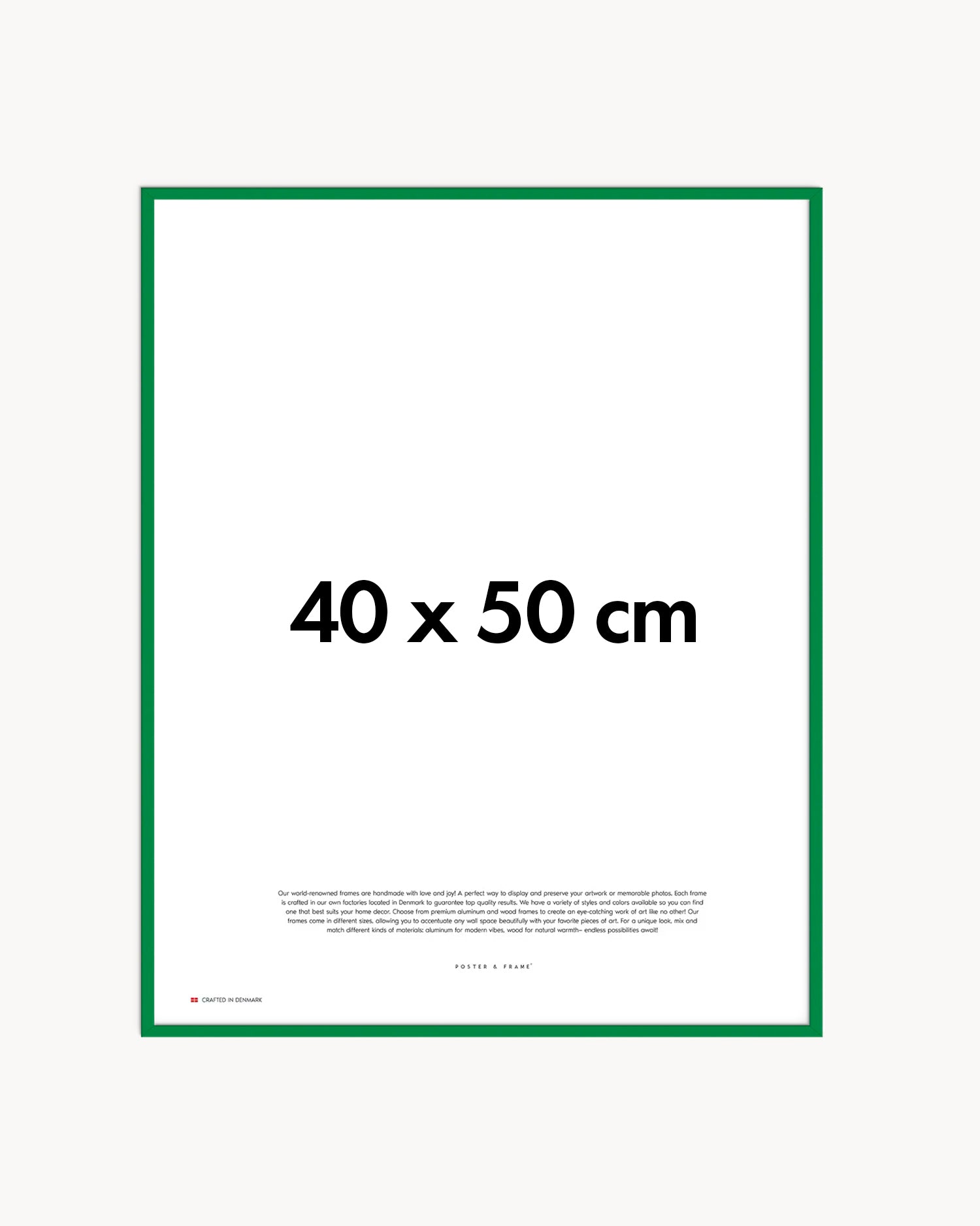 Cornice fatta a mano in legno verde