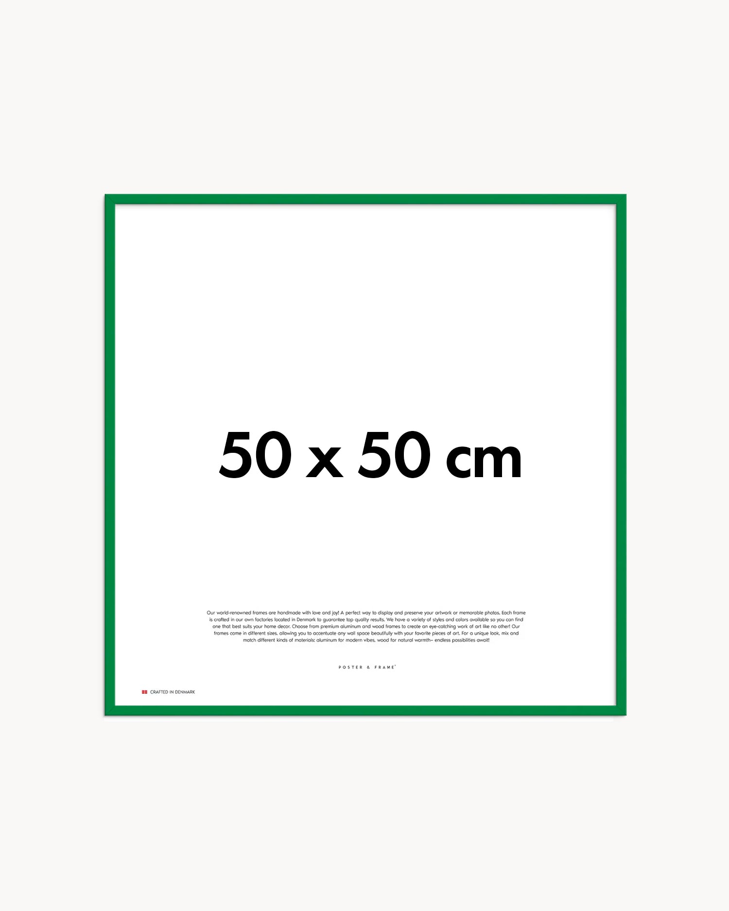 Cornice fatta a mano in legno verde