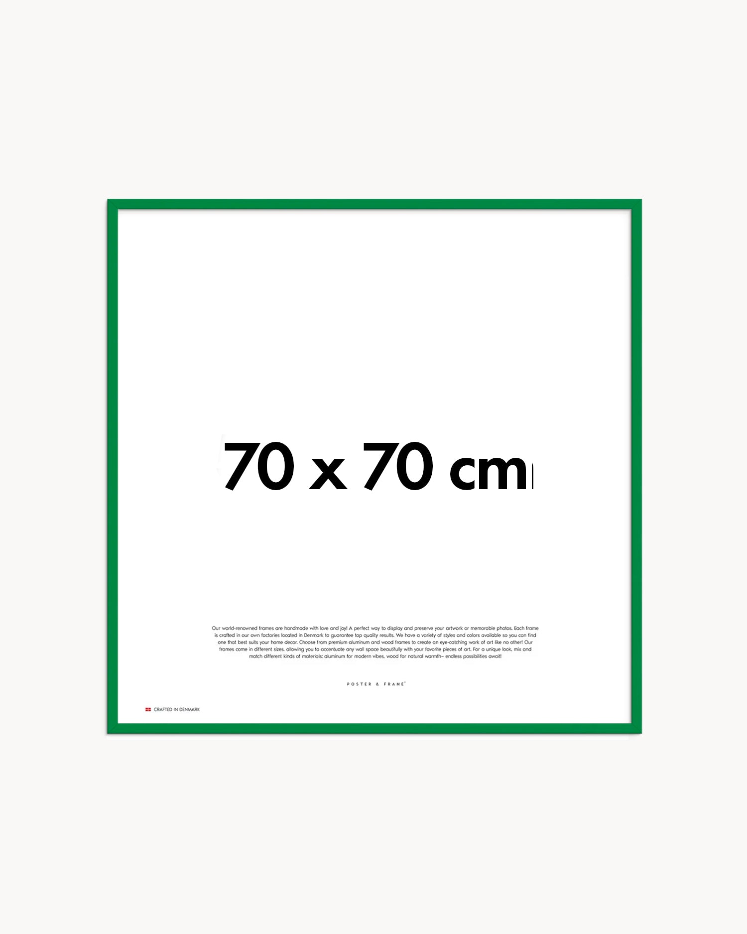 Cornice fatta a mano in legno verde