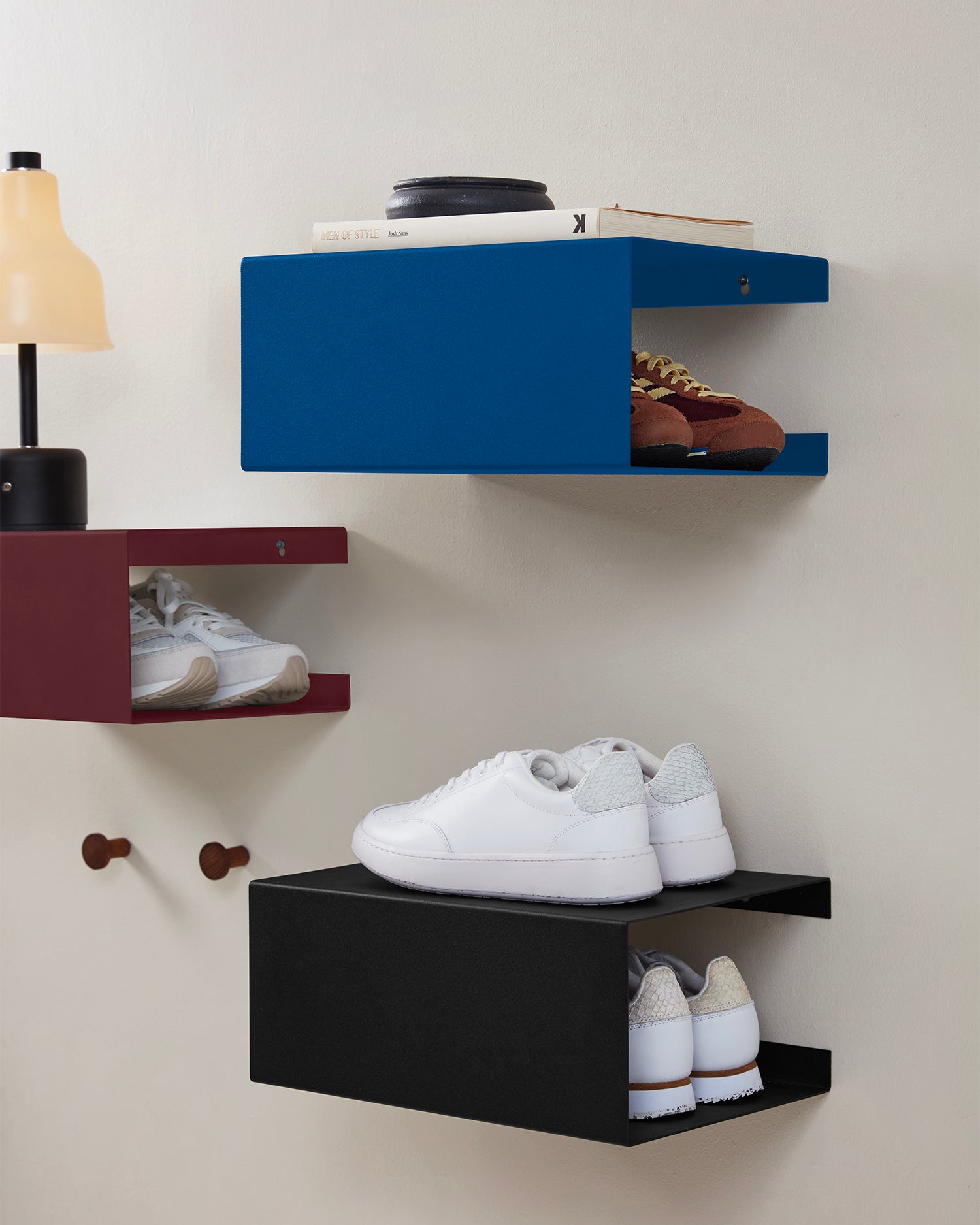 Mensola da parete in acciaio BoxShelf