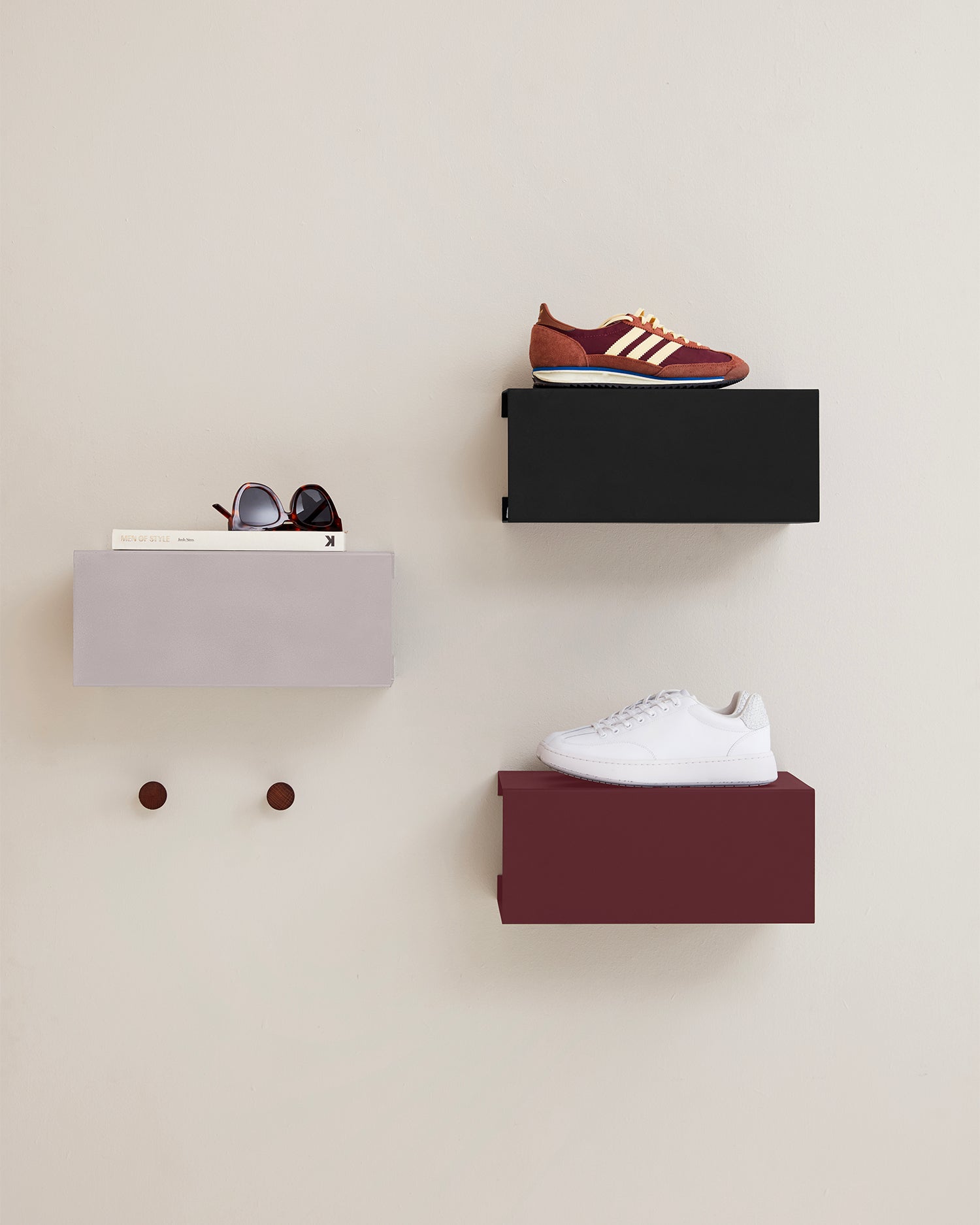 Mensola da parete in acciaio BoxShelf