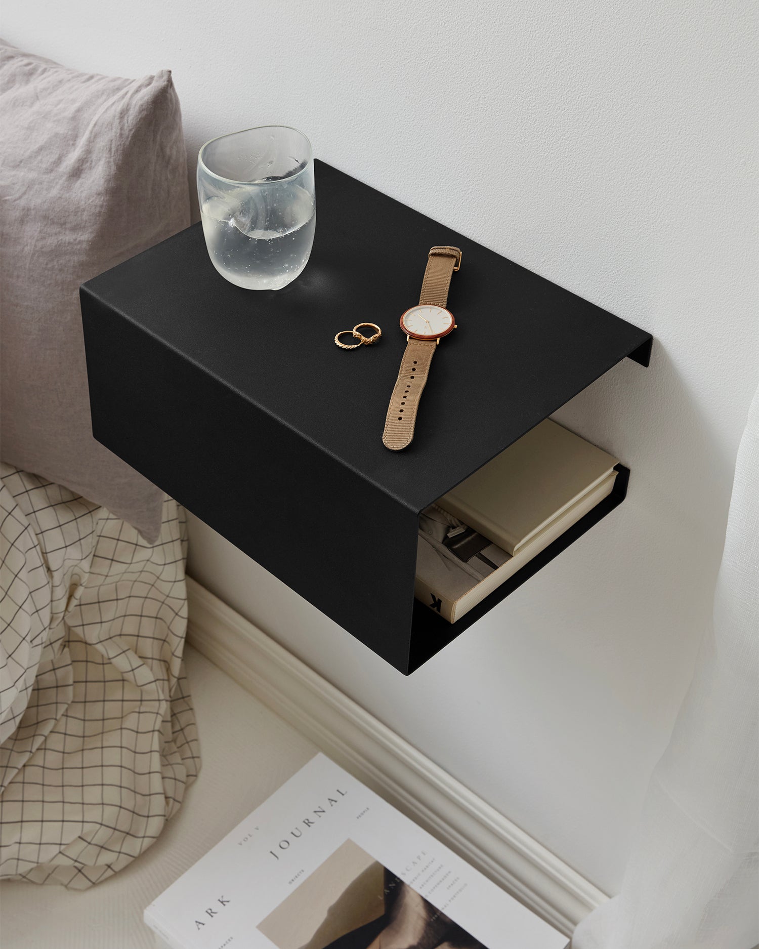 Mensola da parete in acciaio BoxShelf