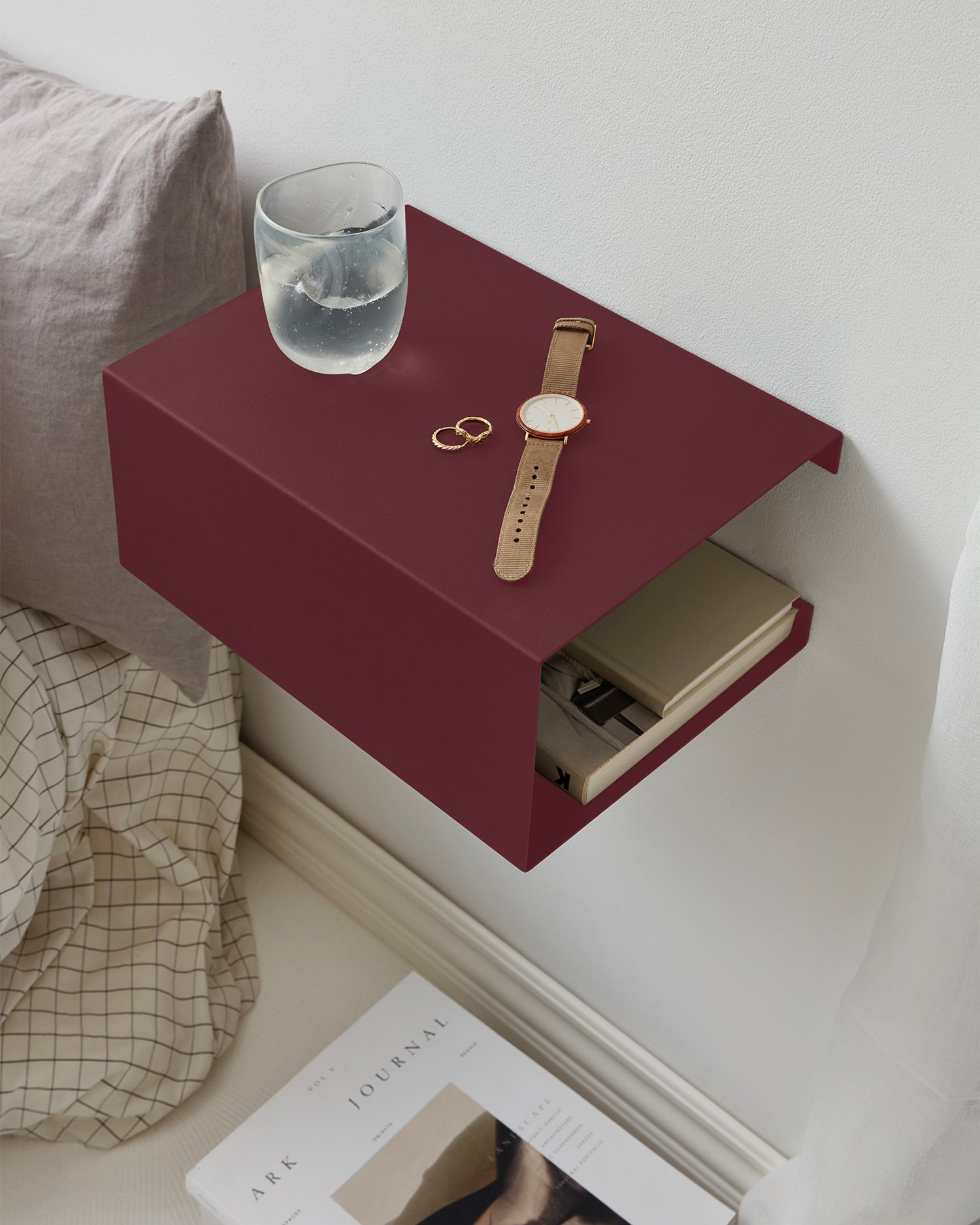 Mensola da parete in acciaio BoxShelf