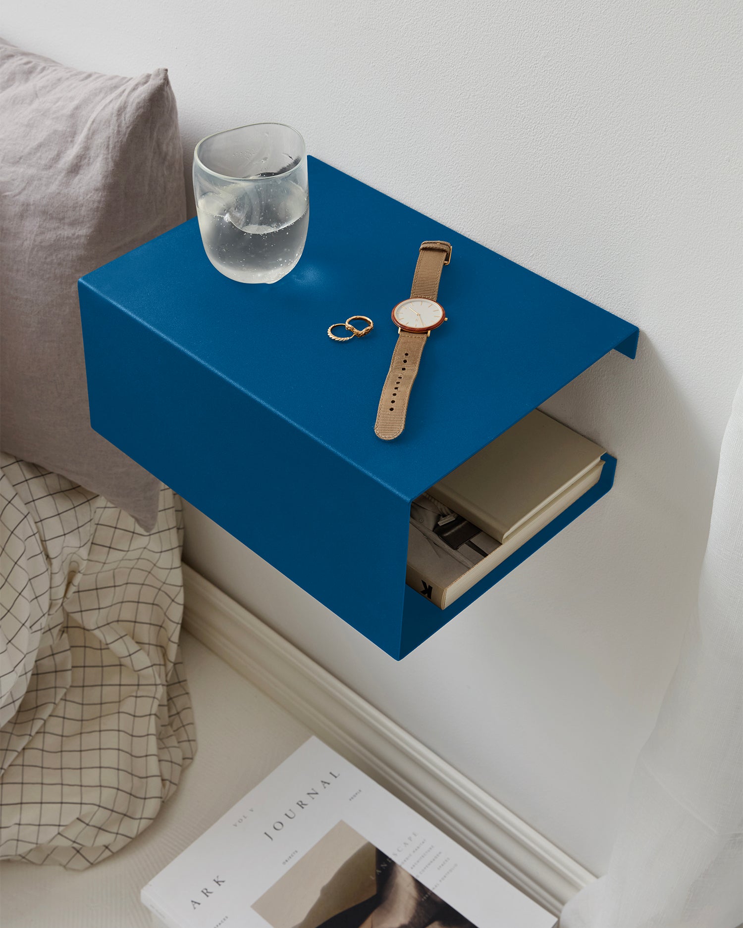 Mensola da parete in acciaio BoxShelf