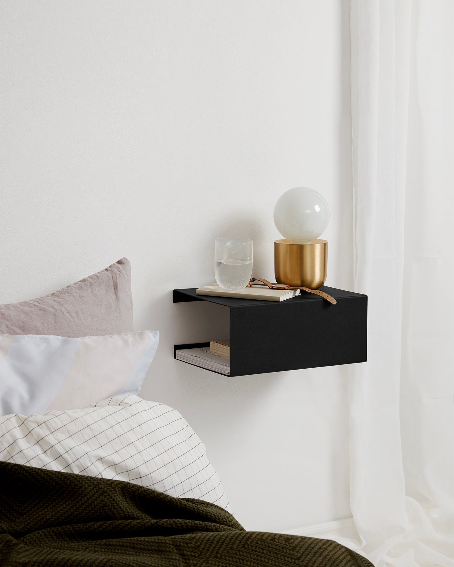 Mensola da parete in acciaio BoxShelf