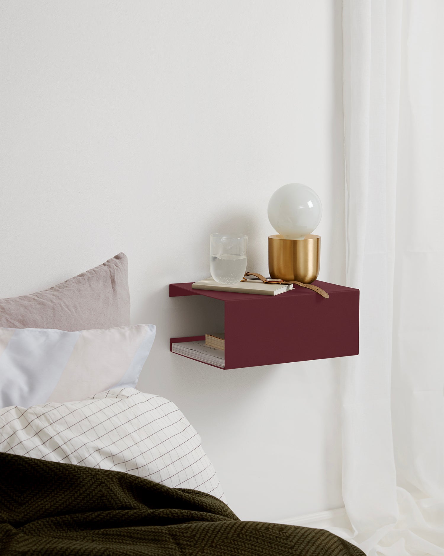 Mensola da parete in acciaio BoxShelf