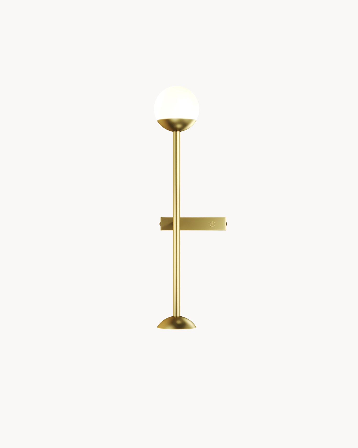 Lampada da parete con due sfere in vetro Touch