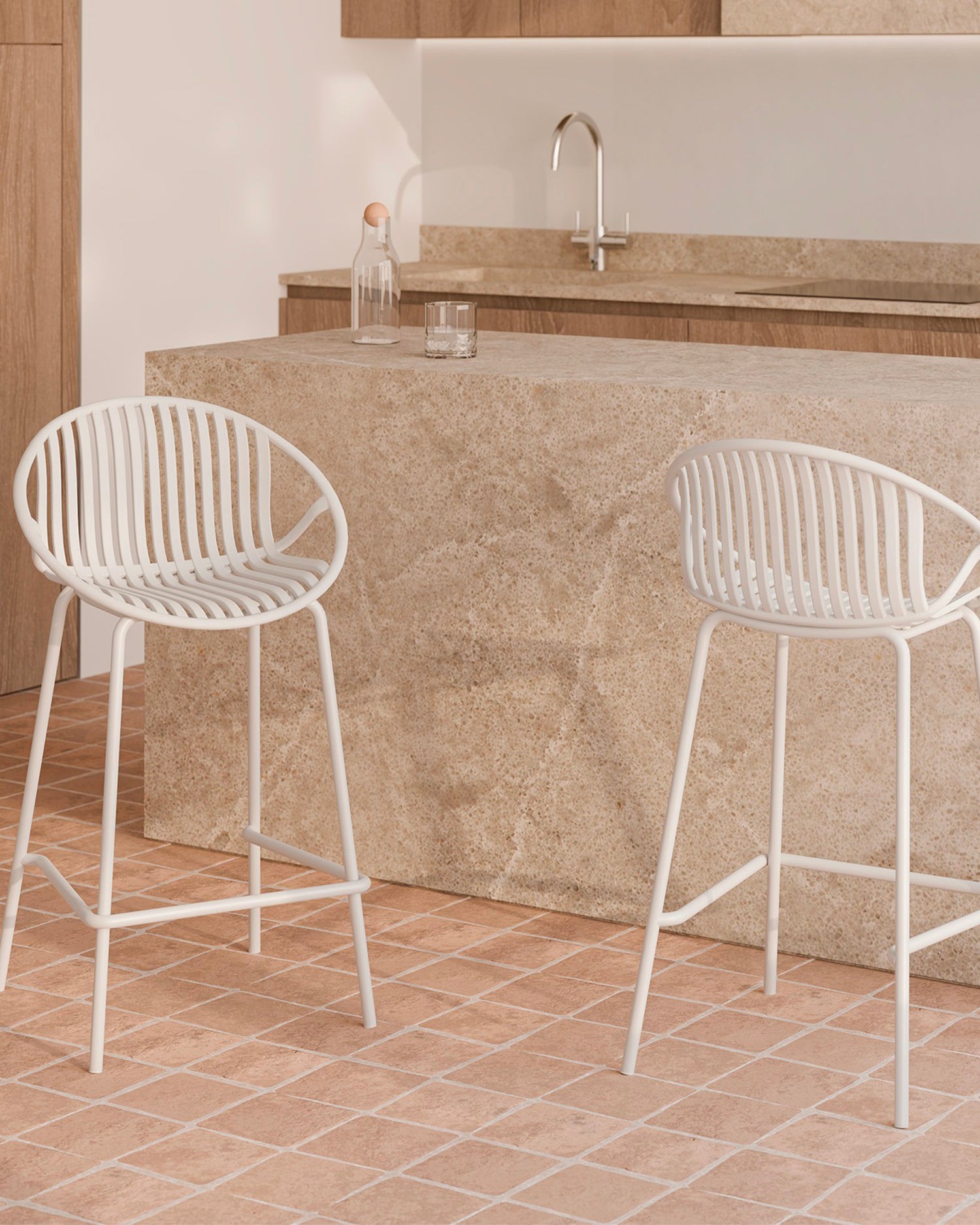 Set 2/4 sgabelli da cucina Tristan