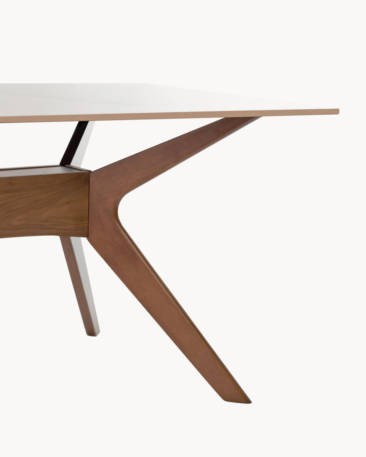Tavolo da pranzo con piano in grès porcellanato Eloise - Grès/Legno