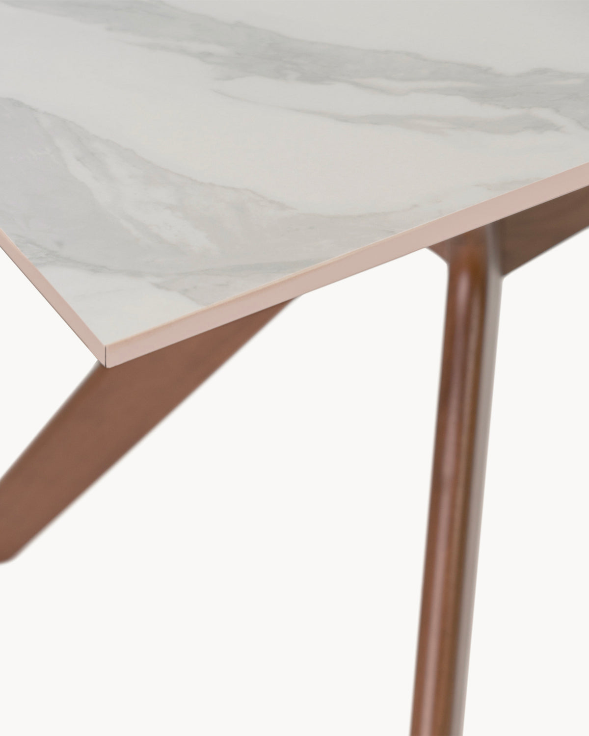 Tavolo da pranzo con piano in grès porcellanato Eloise - Grès/Legno